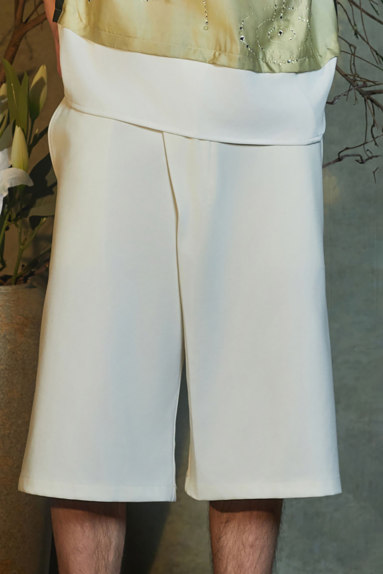 JIECHI Essential Asym Placket Shorts, premium urban and streetwear designers apparel on PROJECTISR.com, JIECHI