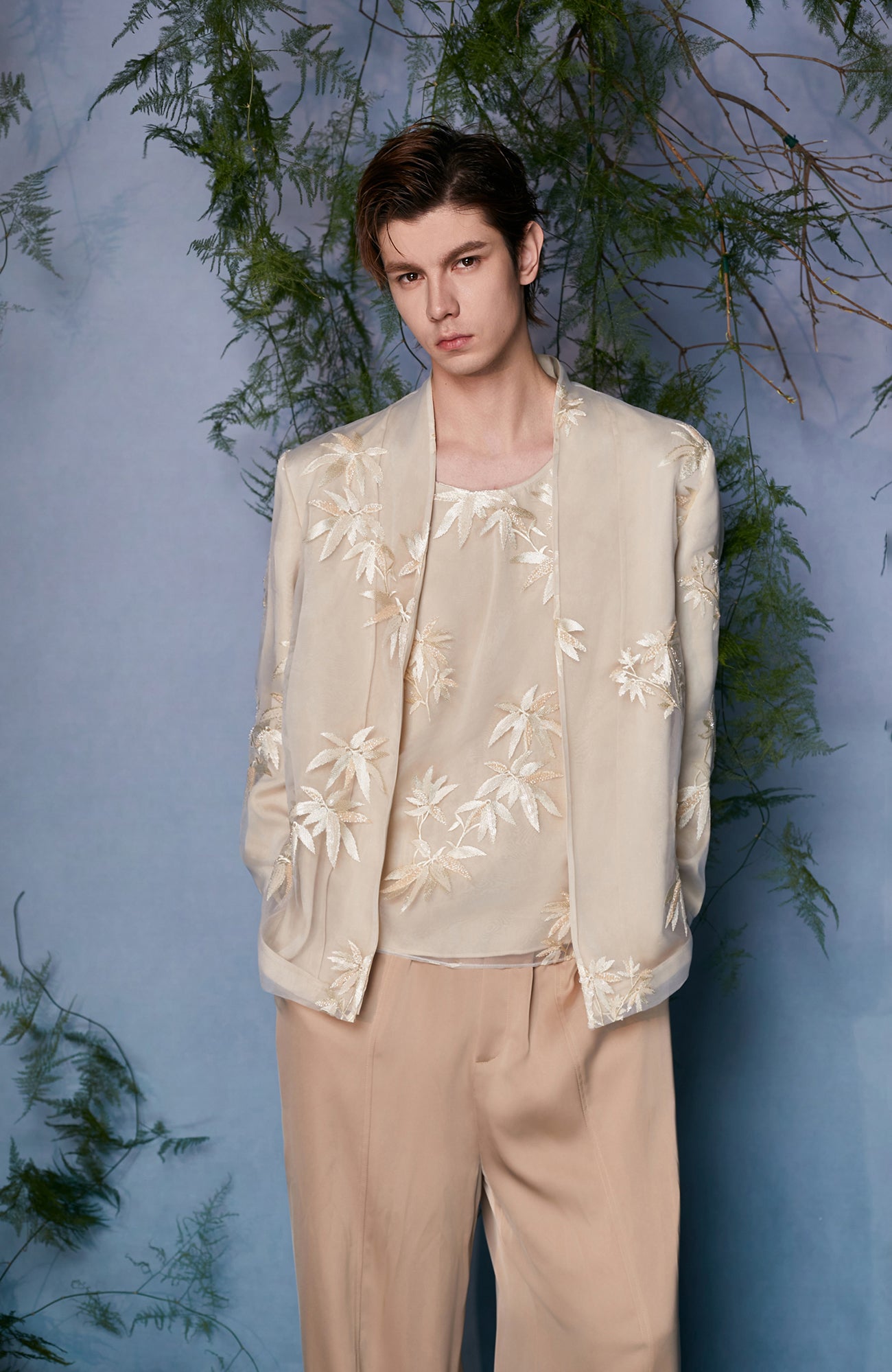 JIECHI Floral Embroidered Bomber Jacket, premium urban and streetwear designers apparel on PROJECTISR.com, JIECHI
