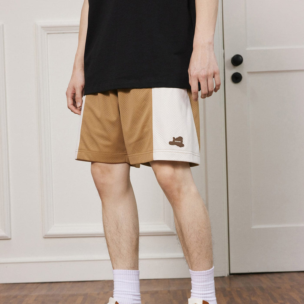 CONKLAB Spliced Contrasted Mesh Shorts, premium urban and streetwear designers apparel on PROJECTISR.com, Conklab