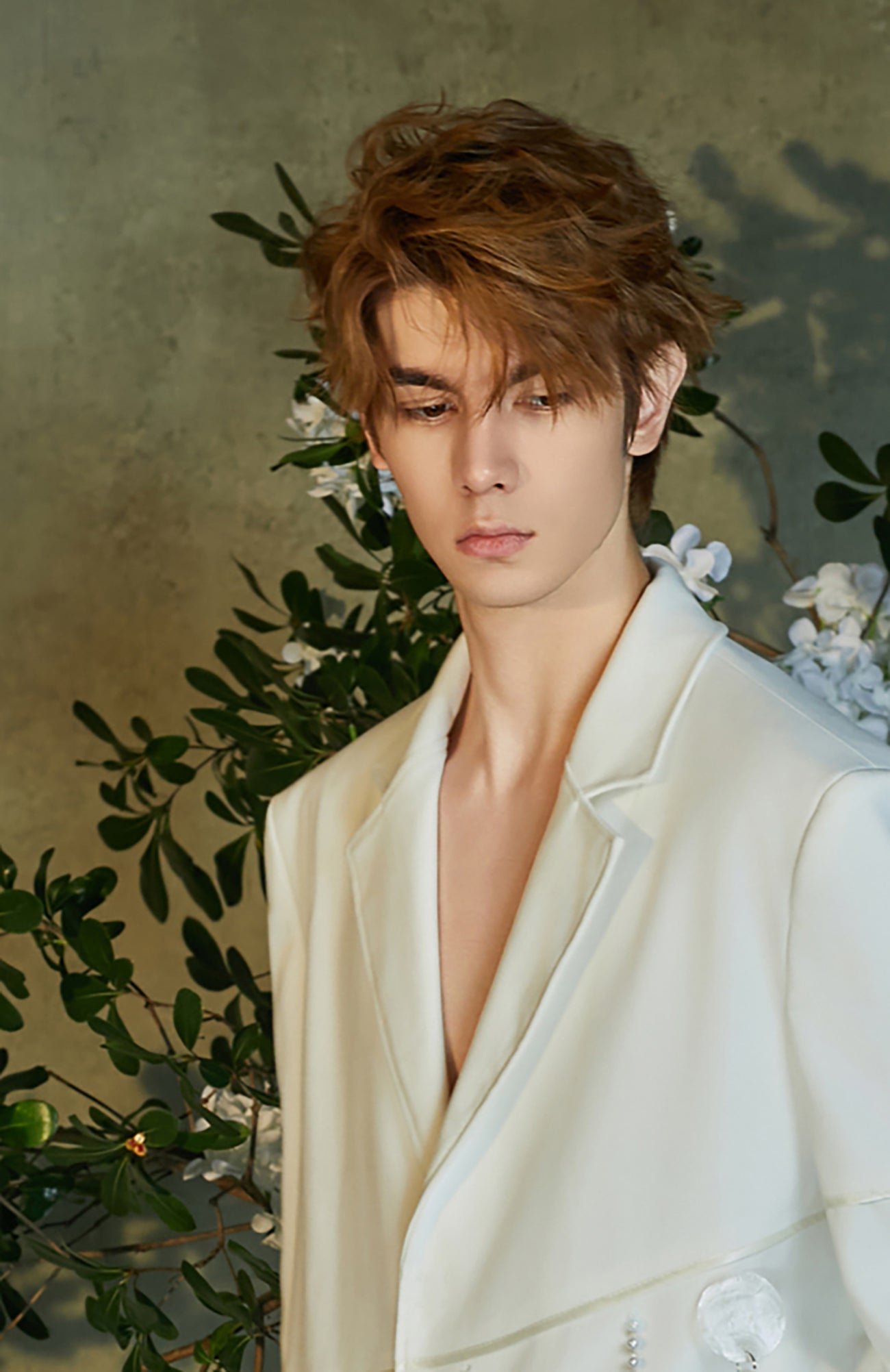 JIECHI Drifting Sequin & Pearl Chains Blazer