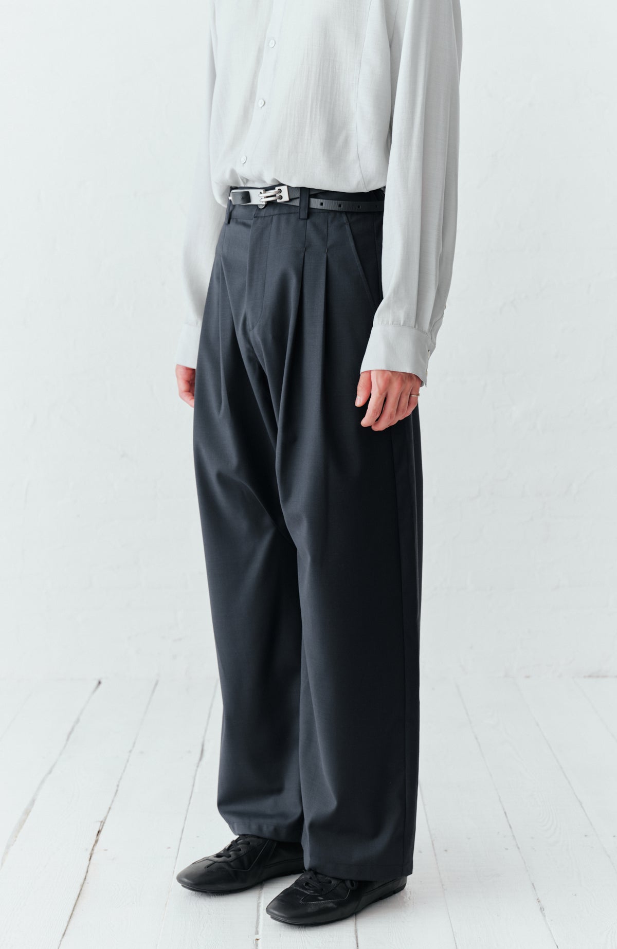 GRAINMUSTARD High-Waist Wide-Leg Trousers