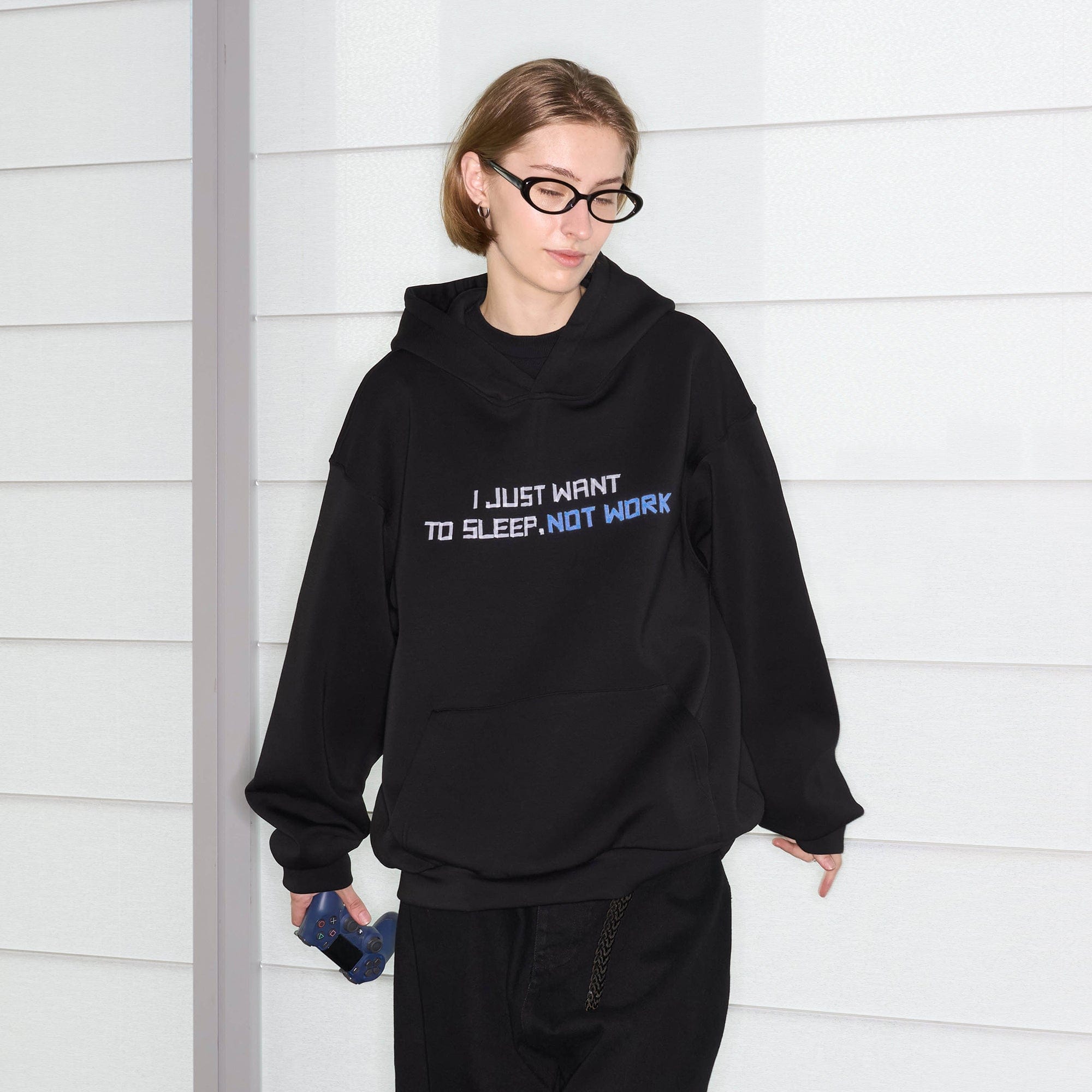 49PERCENT Modern Slogan Hoodie