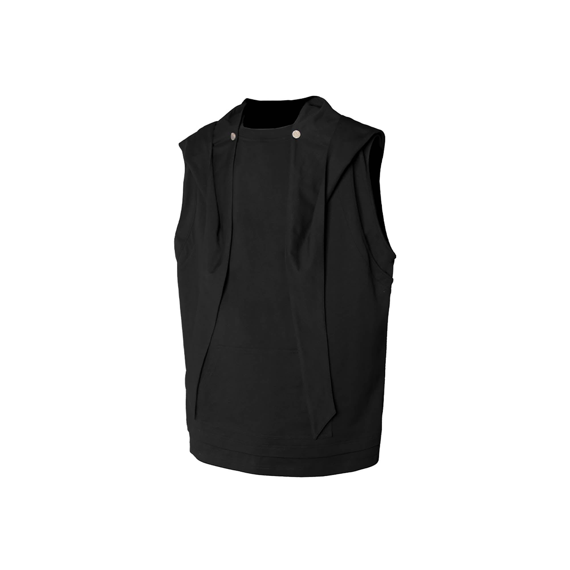 RELABEL Detachable Snap-Hooded Vest, premium urban and streetwear designers apparel on PROJECTISR.com, RELABEL