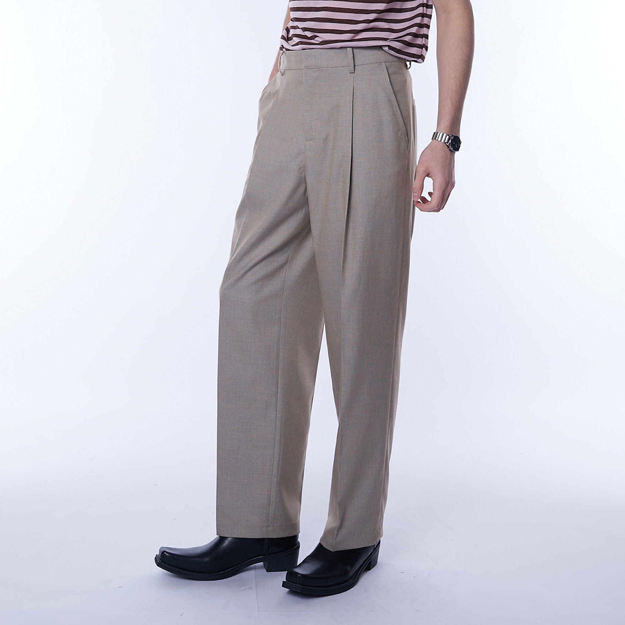 ASSEEN Essential Pleated Straight-Leg Cigarette Trousers, premium urban and streetwear designers apparel on PROJECTISR.com, ASSEEN