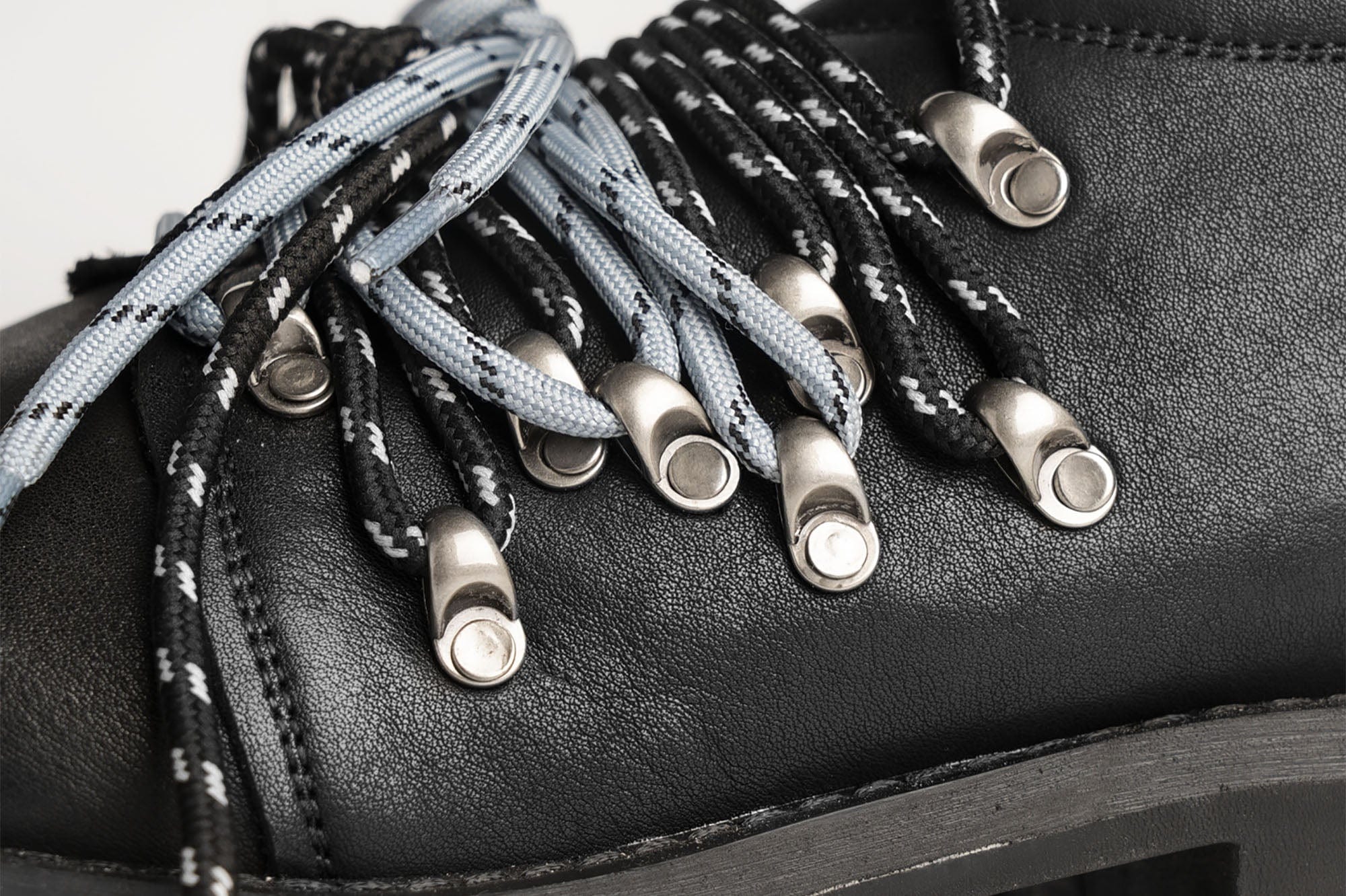 REWRITE Contrast Rope-Laced Leather Derby Shoes, premium urban and streetwear designers apparel on PROJECTISR.com, REWRITE