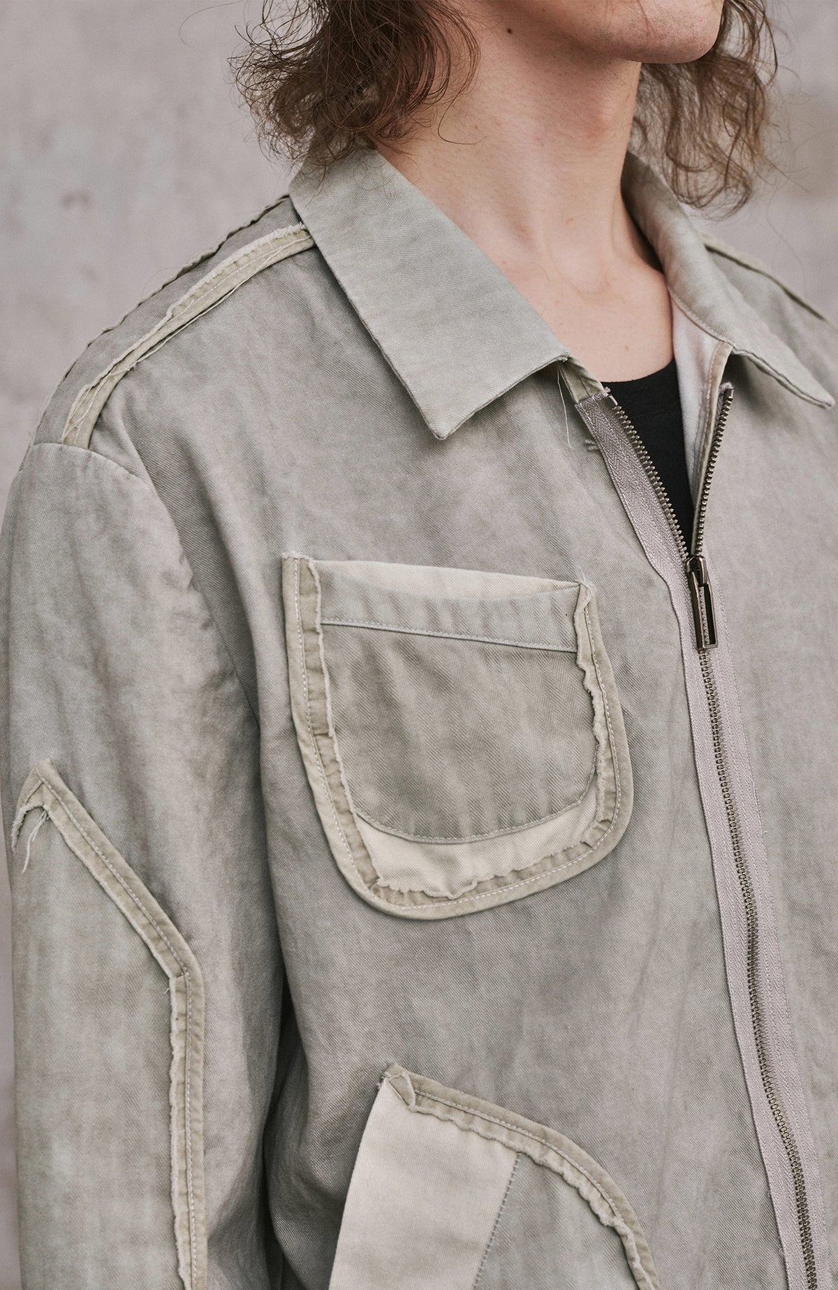 ILNya Nieternite Nifutur Paneled Lapel Double-Pocket Jacket