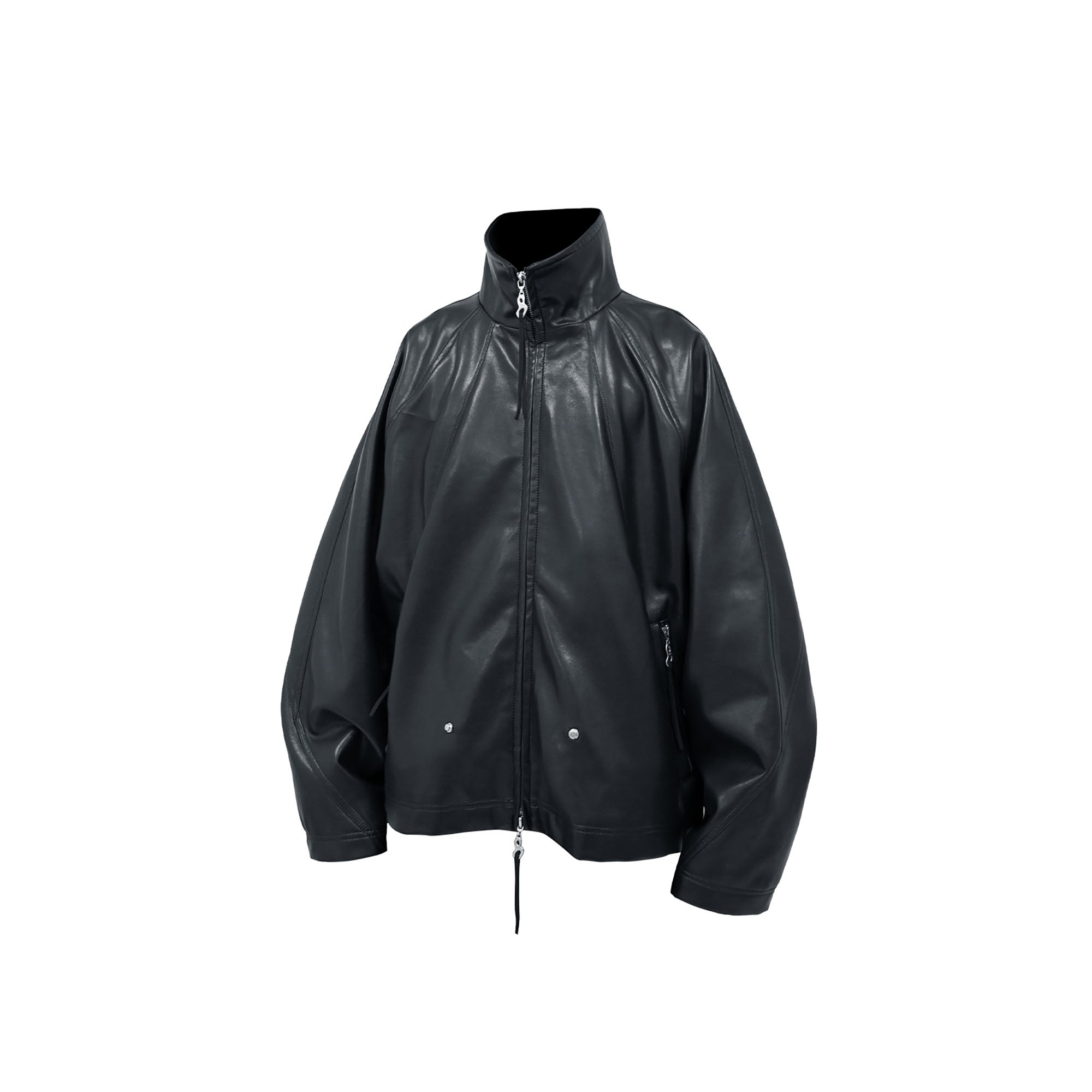 RELABEL Multi-Pocket Faux Leather Oversized Jacket