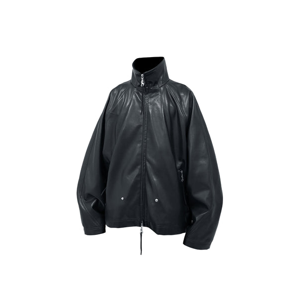 RELABEL Multi-Pocket Faux Leather Oversized Jacket