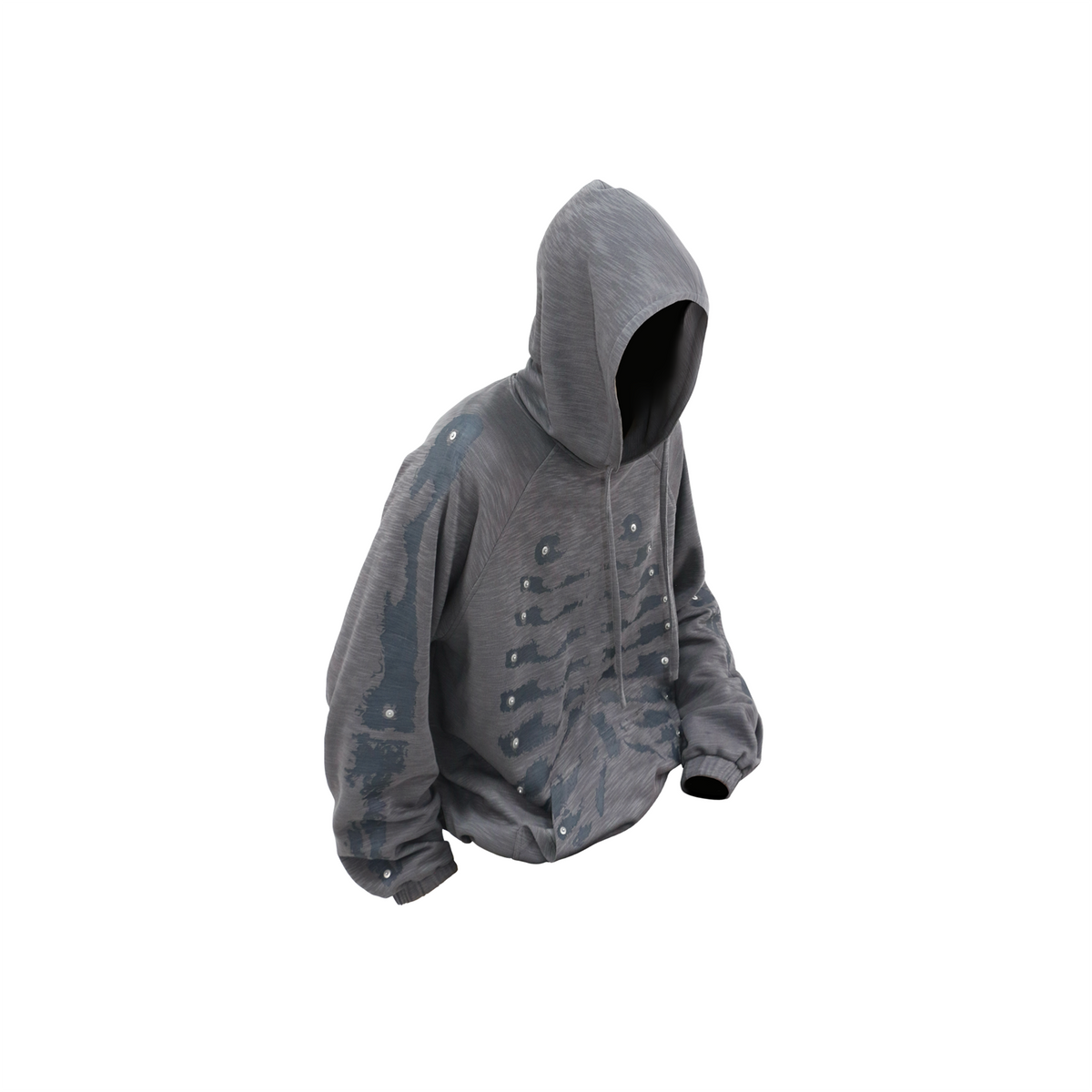 RELABEL Bone Mapping Full-Print Oversized Hoodie