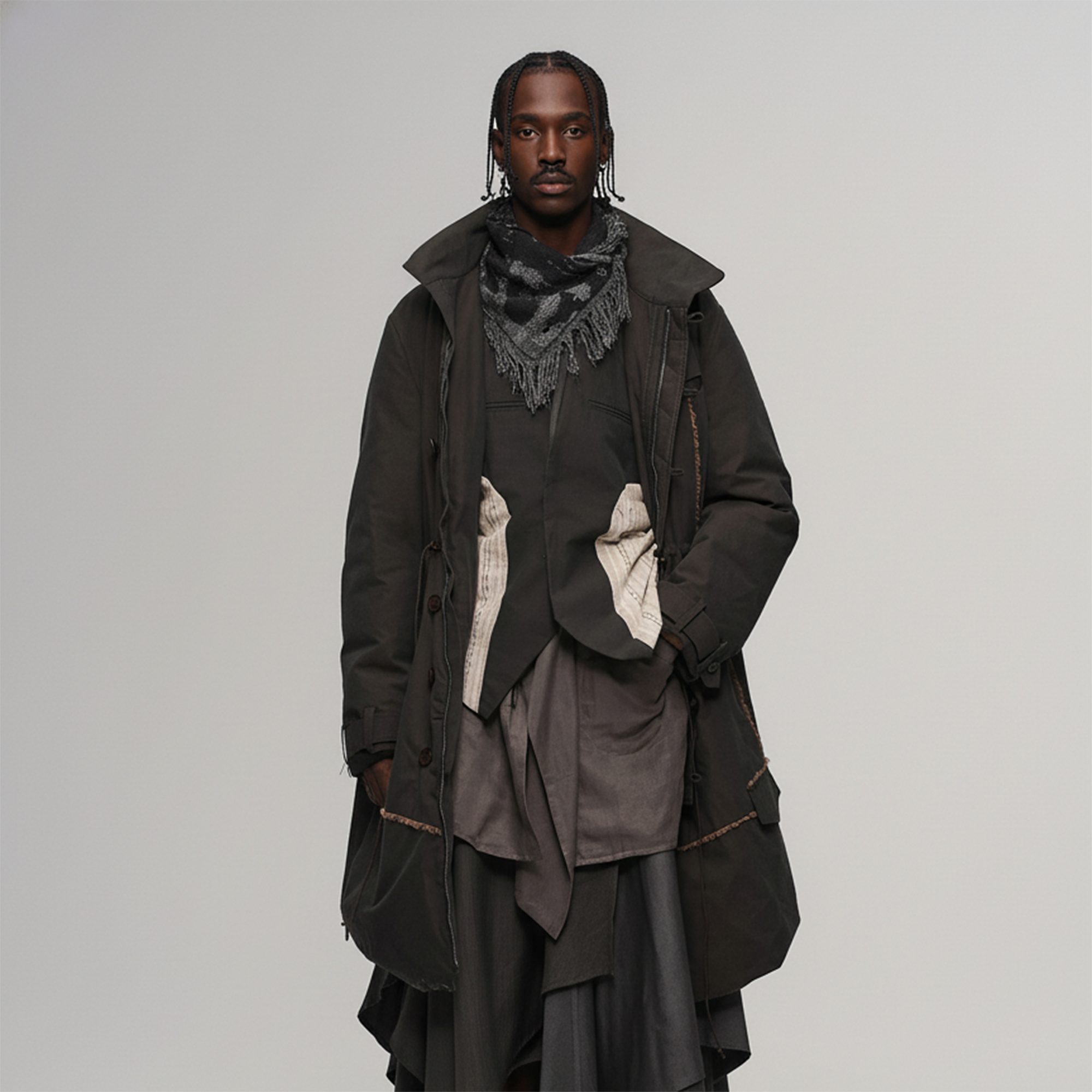 ILNya Nieternite Nifutur Asym Hem Drawcord Down Parka