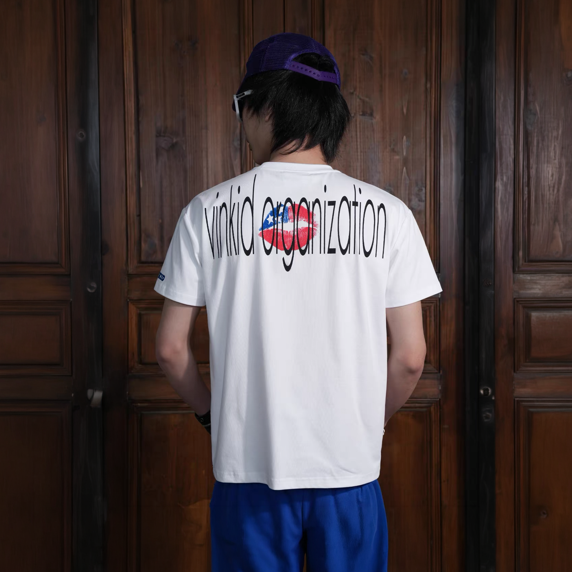VINKID Contrast Lip Print T-Shirt