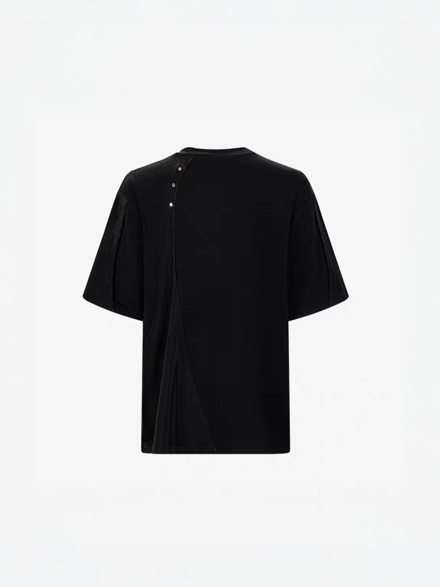 TIWILLTANG Asymmetrical Zip Layered T Shirt, premium urban and streetwear designers apparel on PROJECTISR.com, TIWILLTANG