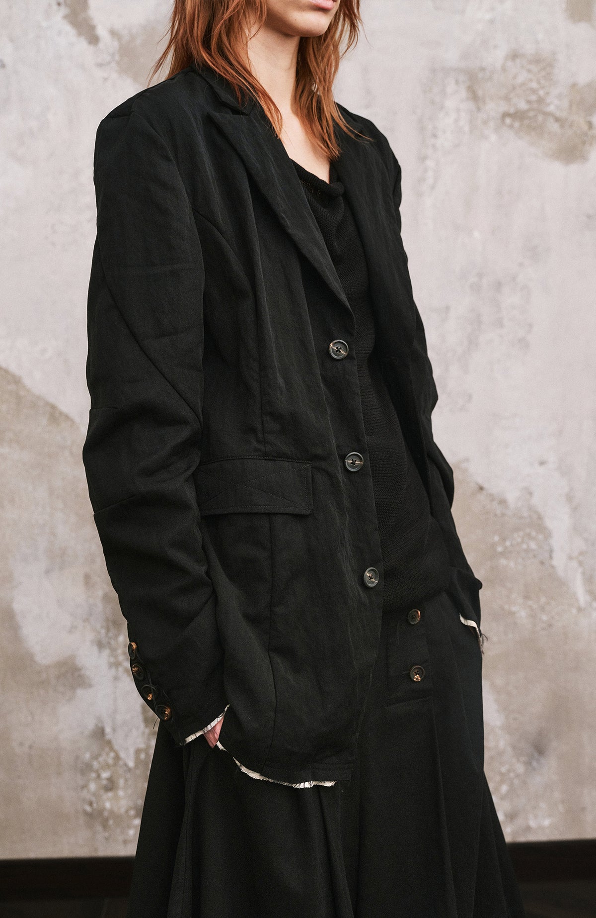 ILNya Nieternite Nifutur Spliced Artisan Blazer Jacket