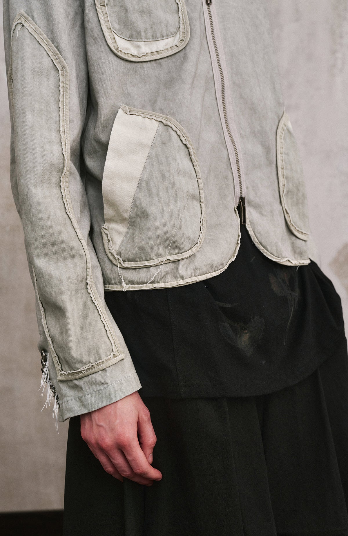 ILNya Nieternite Nifutur Paneled Lapel Double-Pocket Jacket