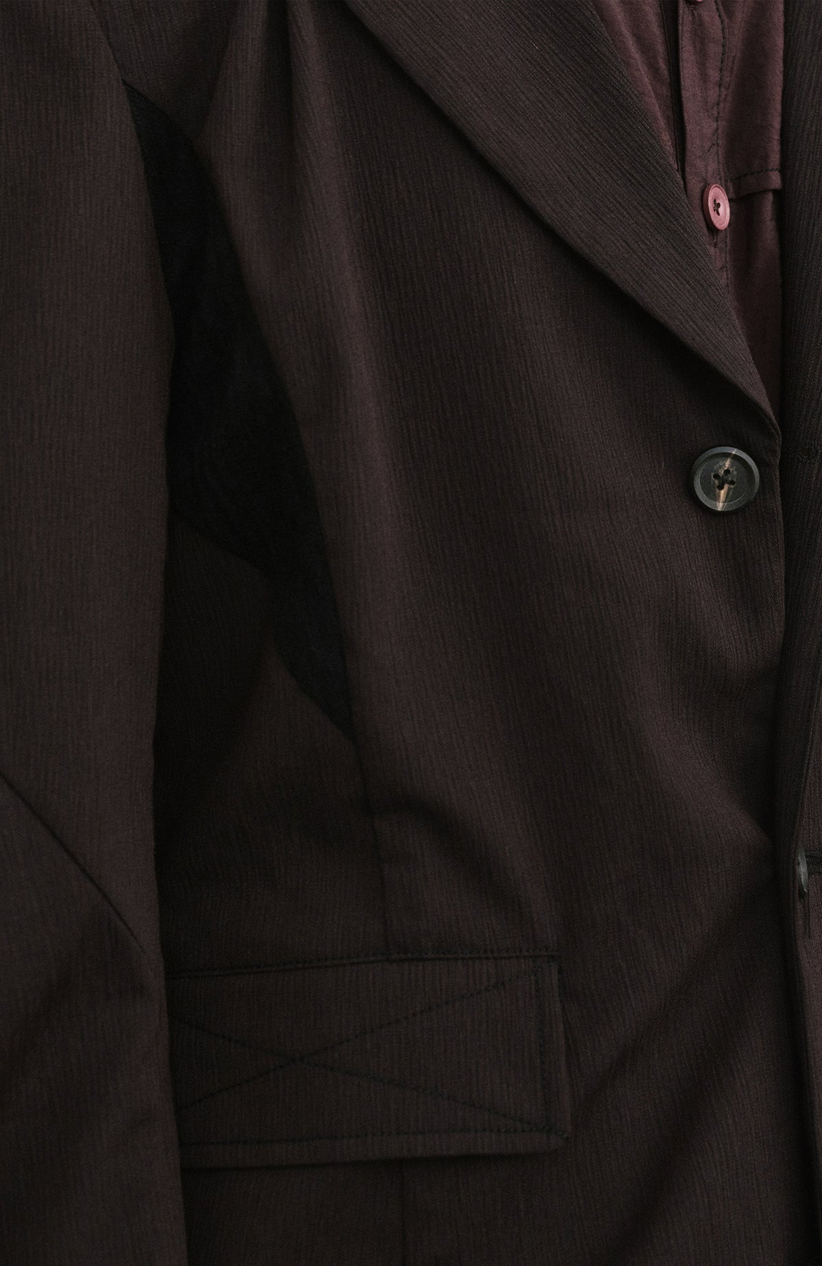 ILNya Nieternite Nifutur Spliced Knit Blazer Jacket
