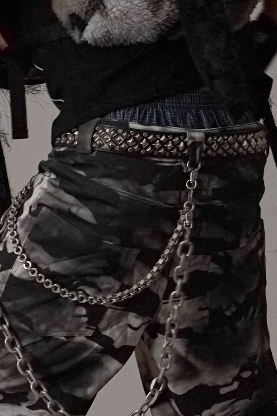 DND4DES Deconstructed Pleated Camo Baggy Pants, premium urban and streetwear designers apparel on PROJECTISR.com, DND4DES