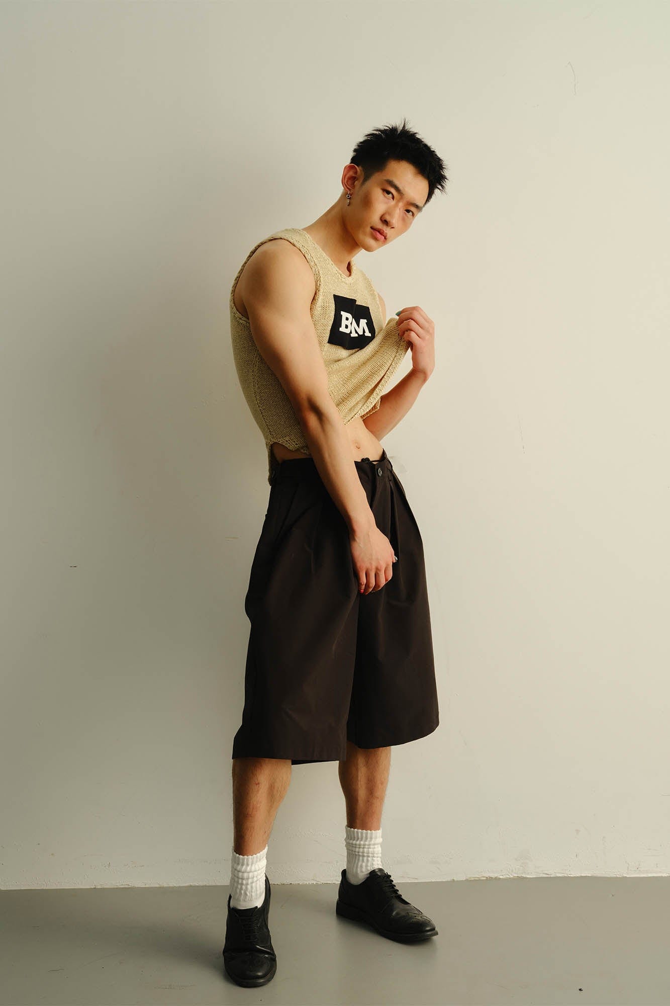 KADAKADA BPM Patchwork Knitted Vest