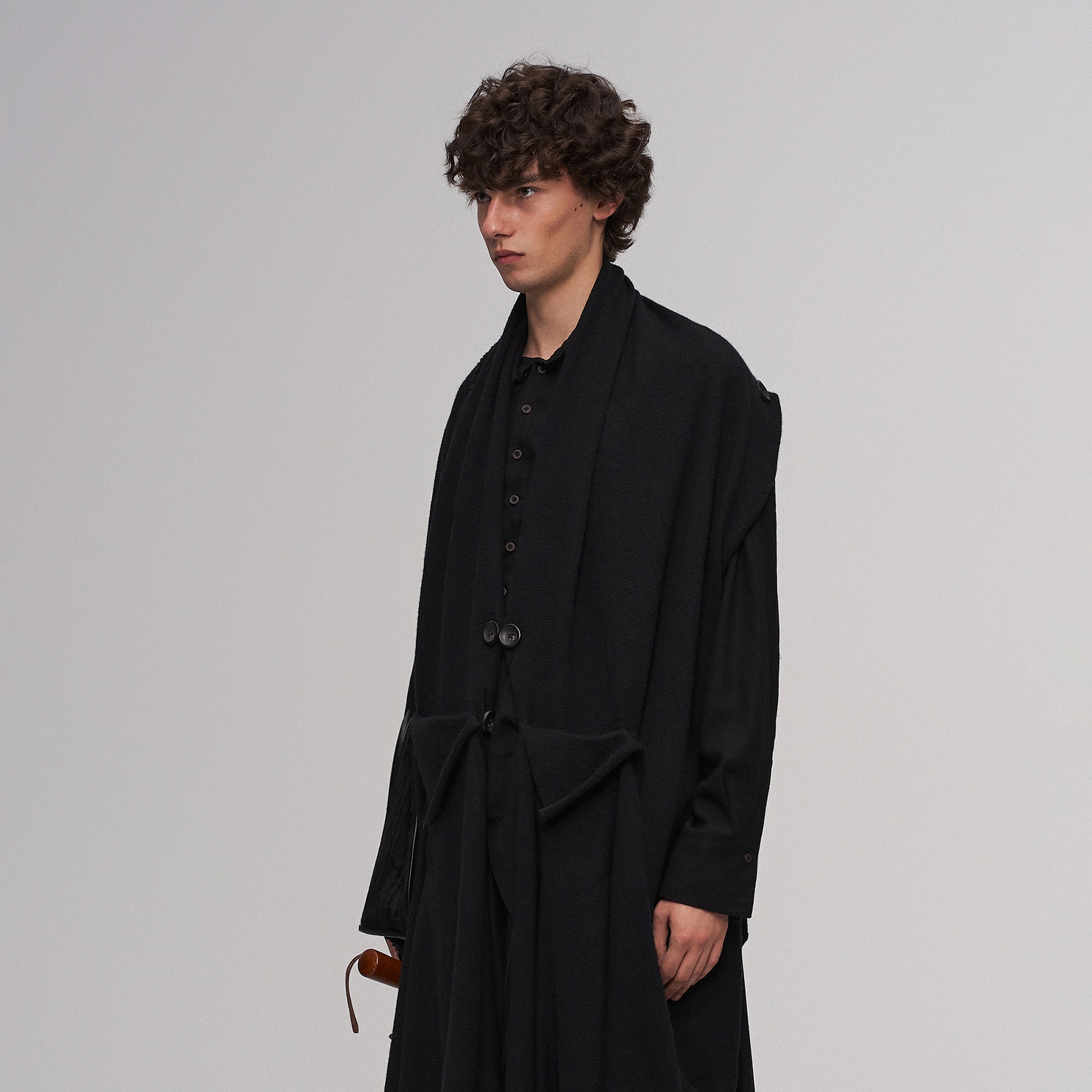 ILNya Nieternite Nifutur Deconstructed Raw-Edge Scarf Vest