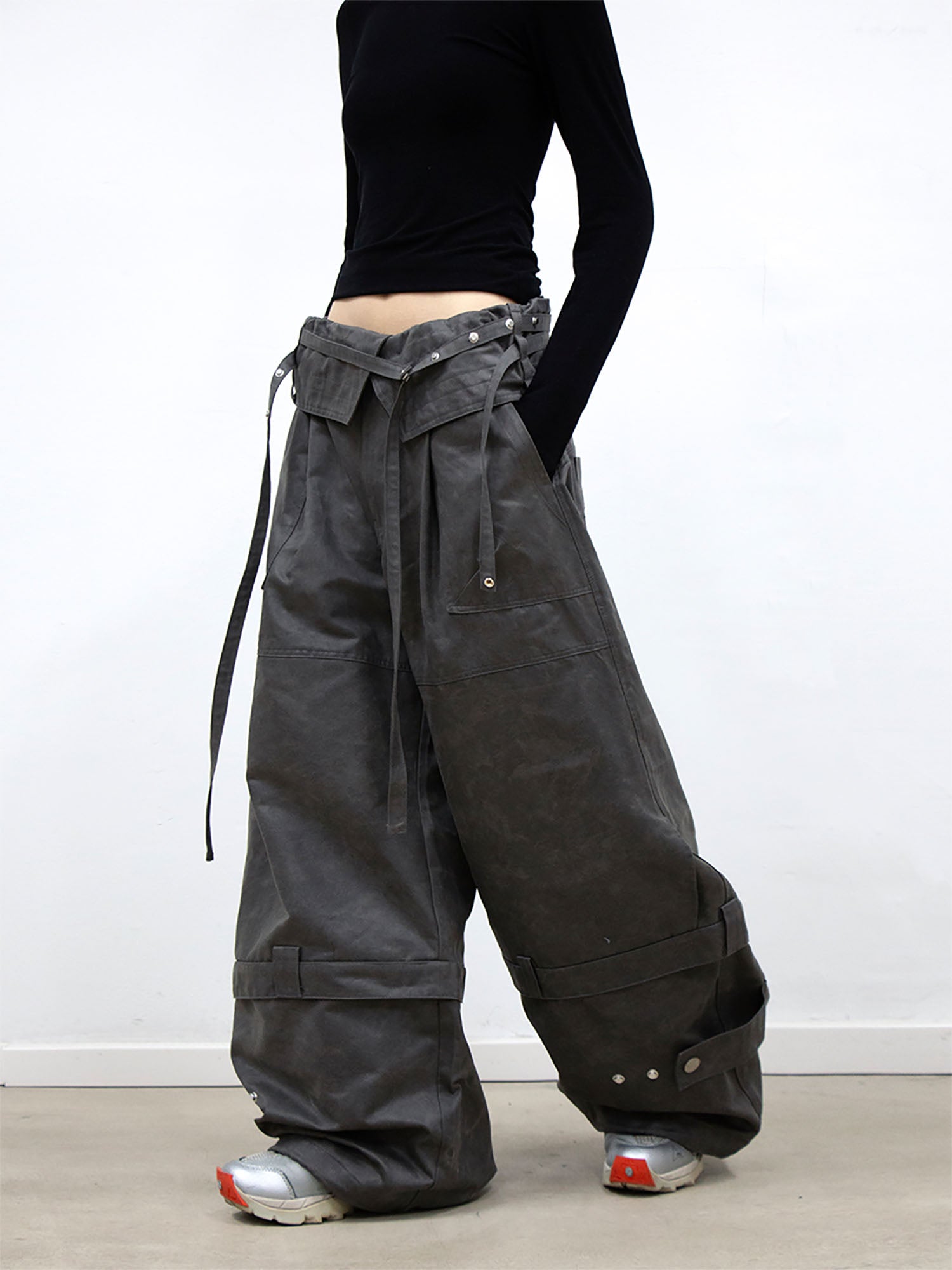 RELABEL Convertible Foldover-Waist Cargo Pants