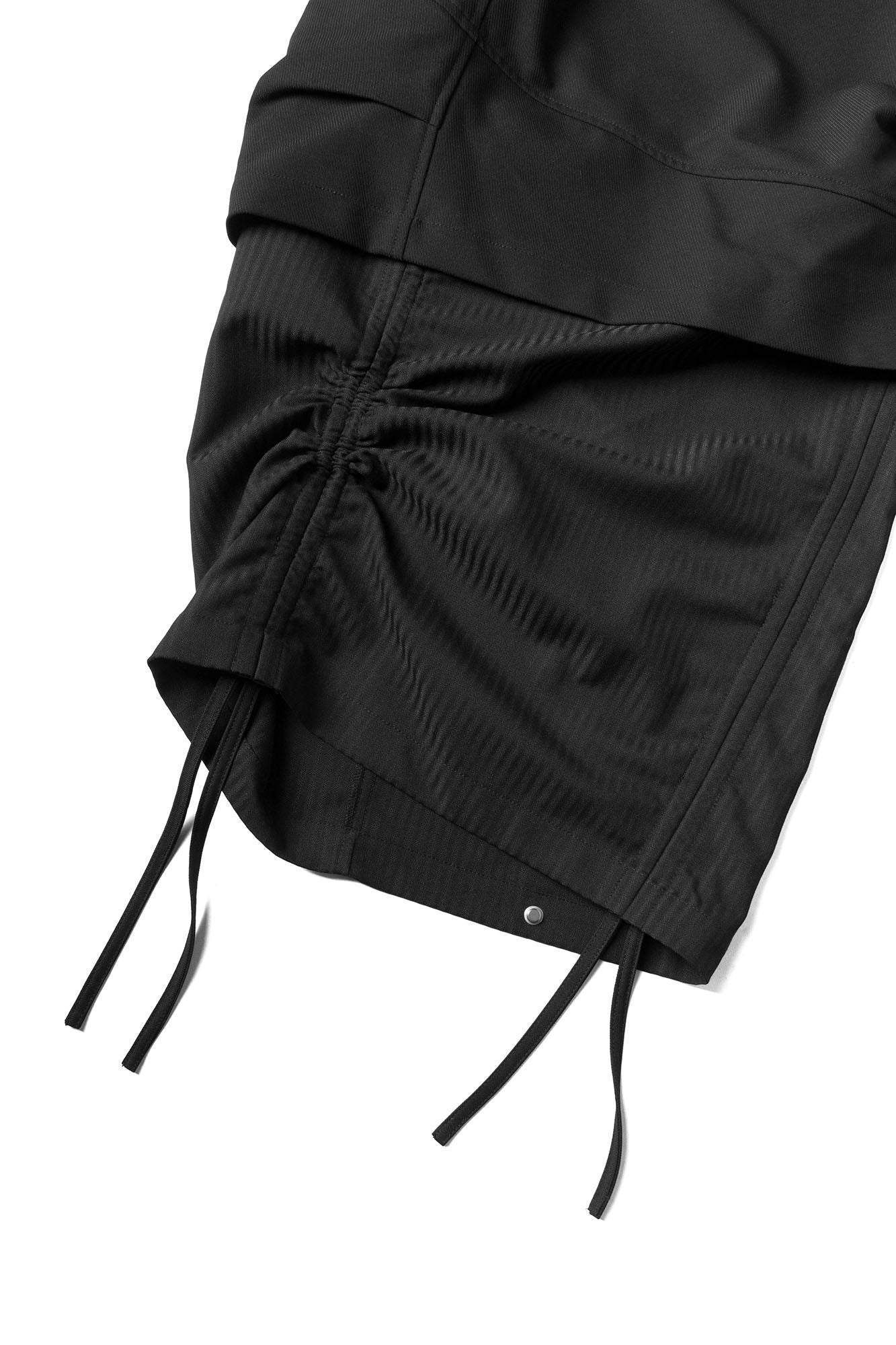 RELABEL Faux Layered Oversized Pants Black