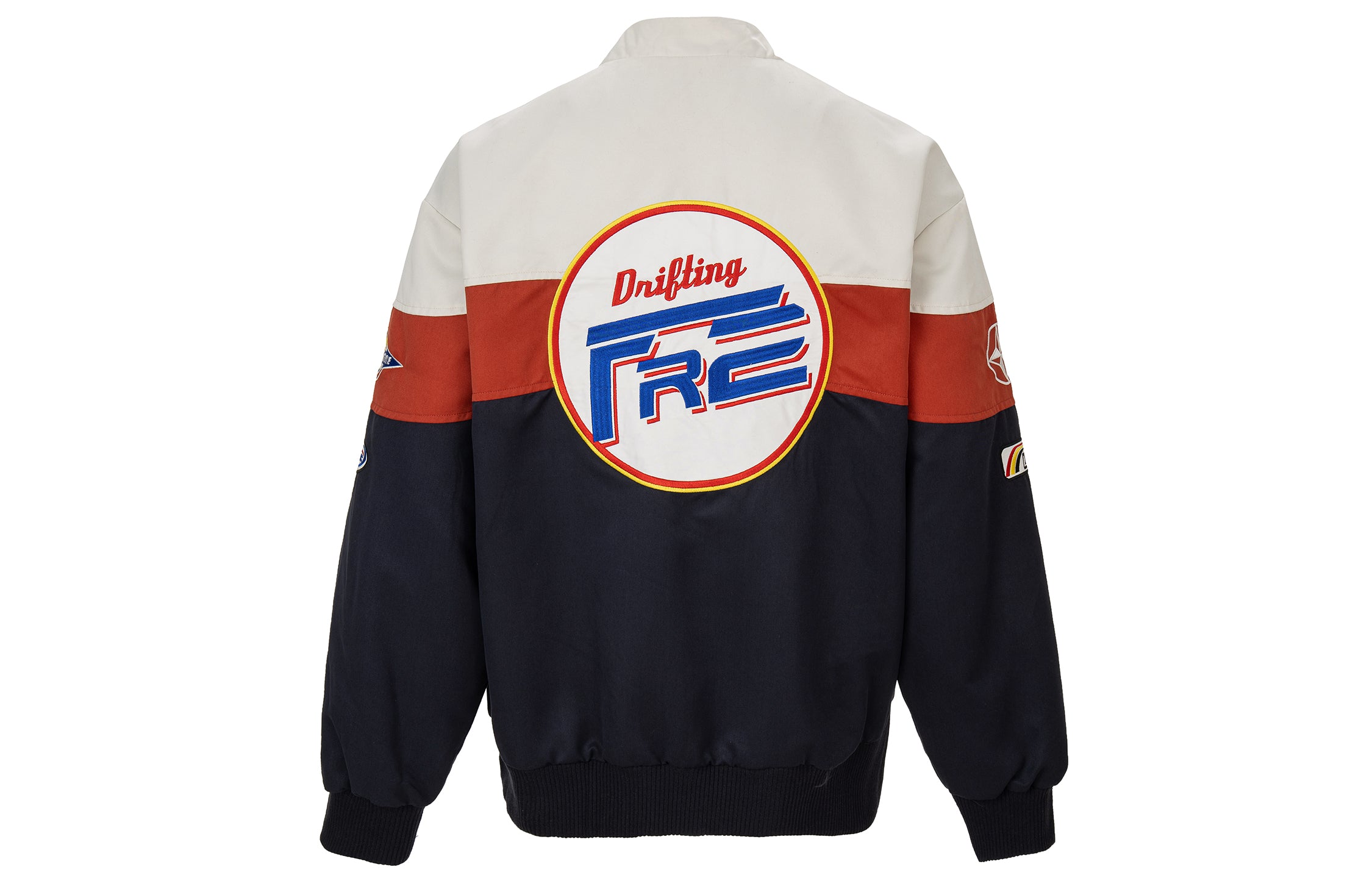 F2CE Retro Contrast Racing Patch Jacket