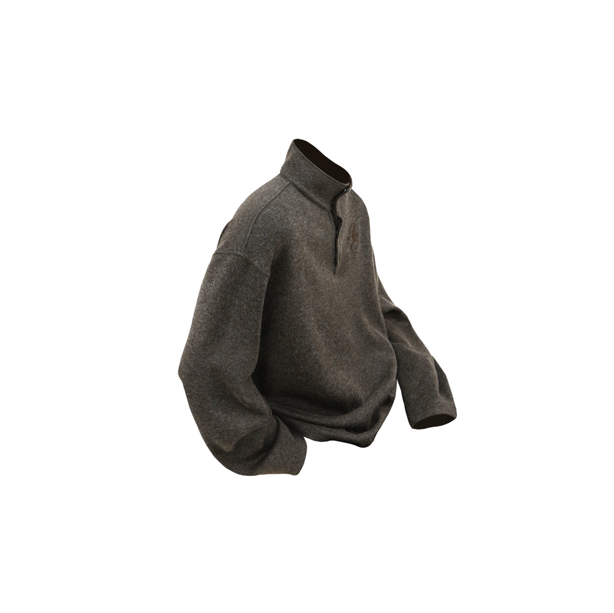 RELABEL Embroidered Magnetic Turtleneck Wool Sweater