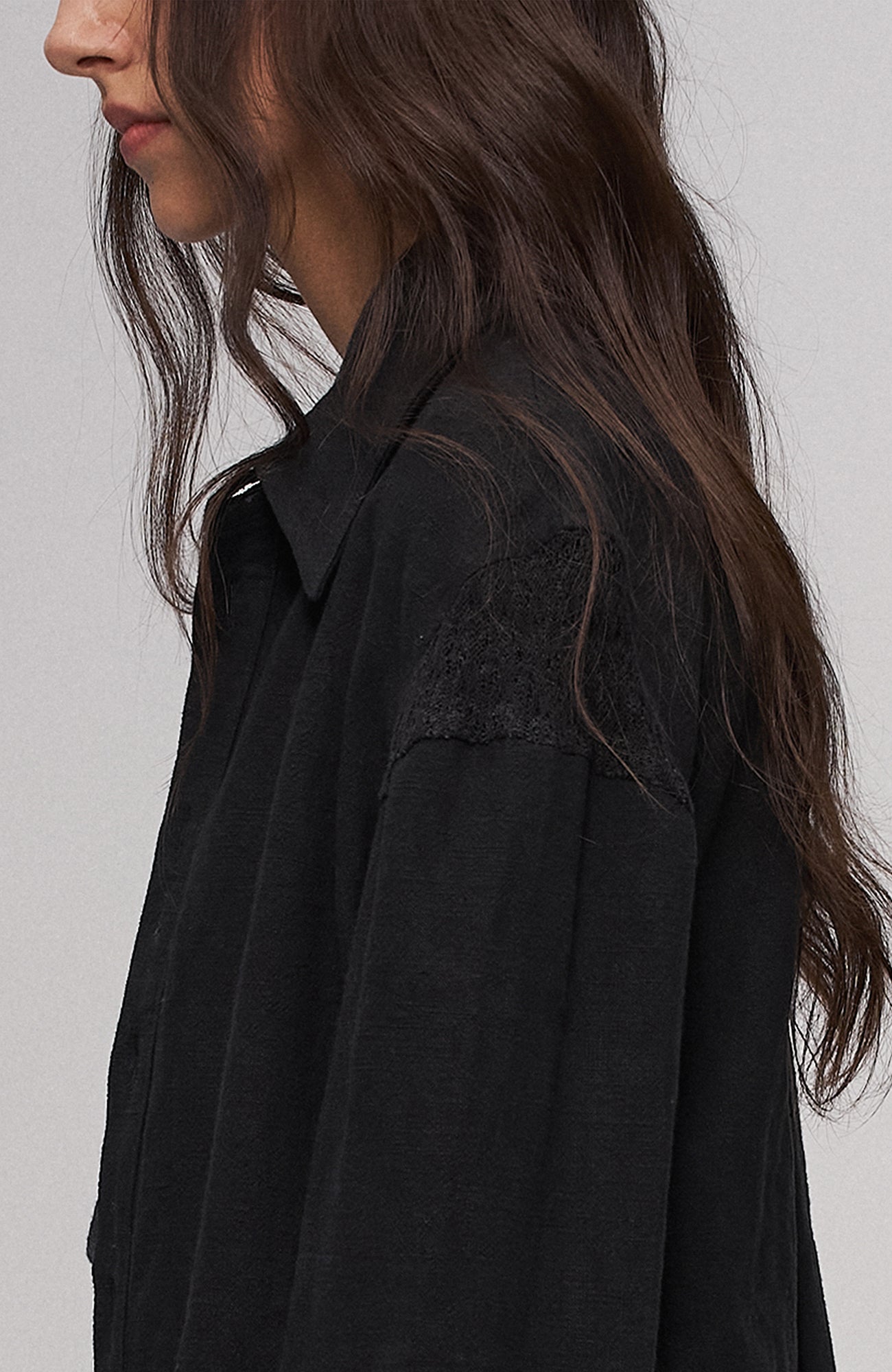 ILNya Nieternite Nifutur Asymmetric Drape Panel Ramie-Blend Shirt, premium urban and streetwear designers apparel on PROJECTISR.com, ILNya Nieternite Nifutur