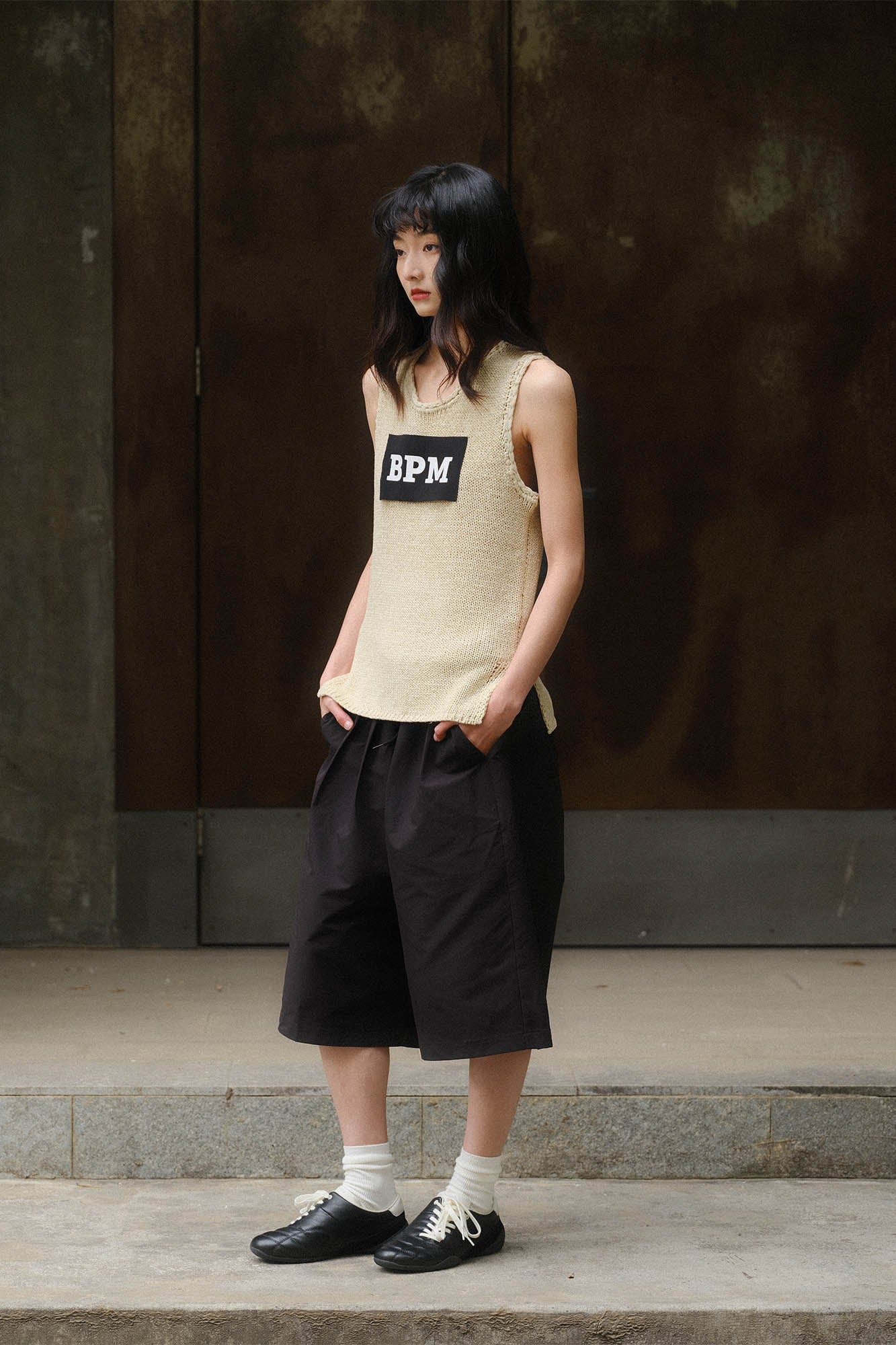 KADAKADA BPM Patchwork Knitted Vest
