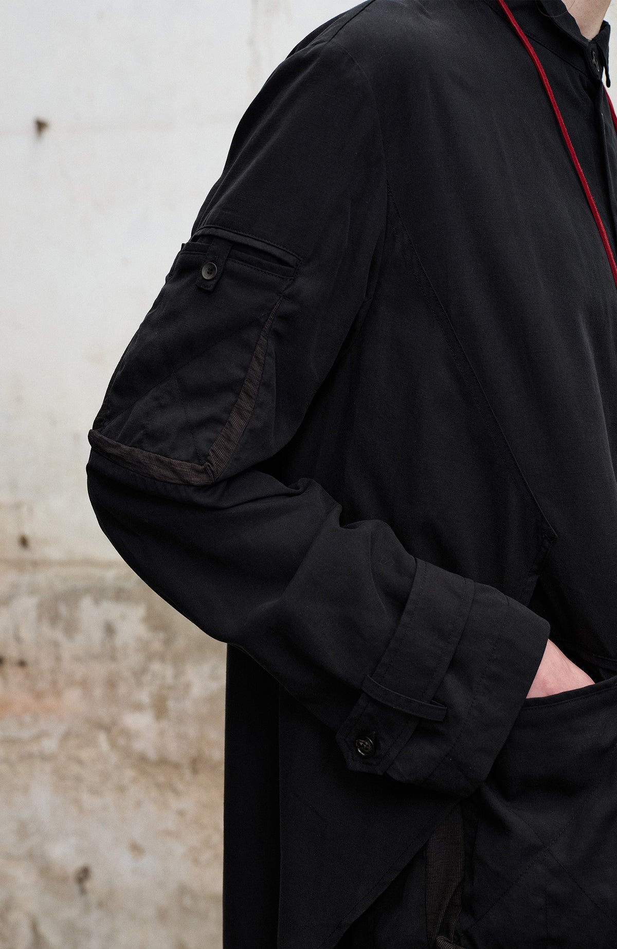 ILNya Nieternite Nifutur Asymmetrical Lapel Shirt-Style Coat