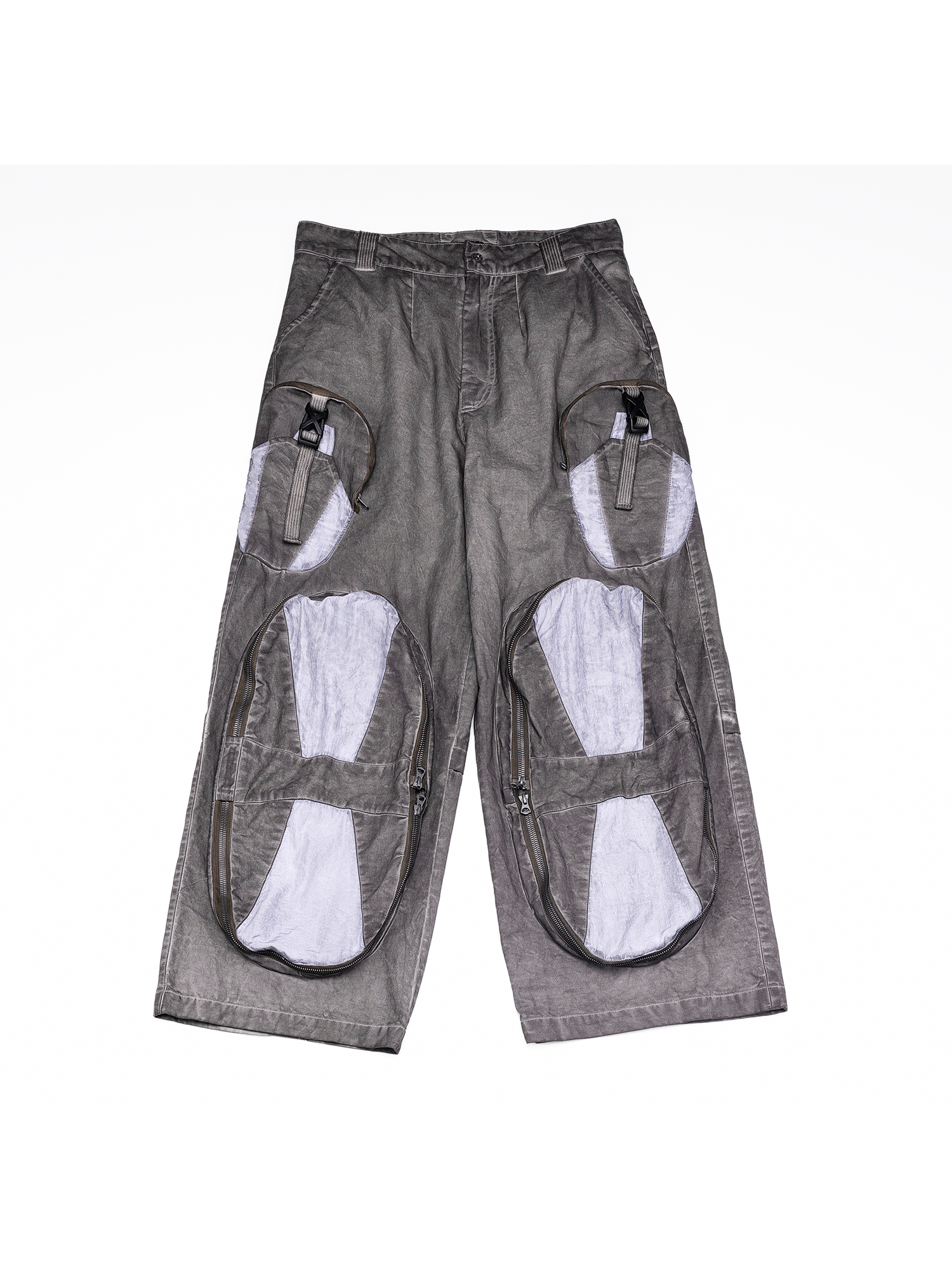 STEAM Multi-Pocket Spliced Parachute Cargo Pants