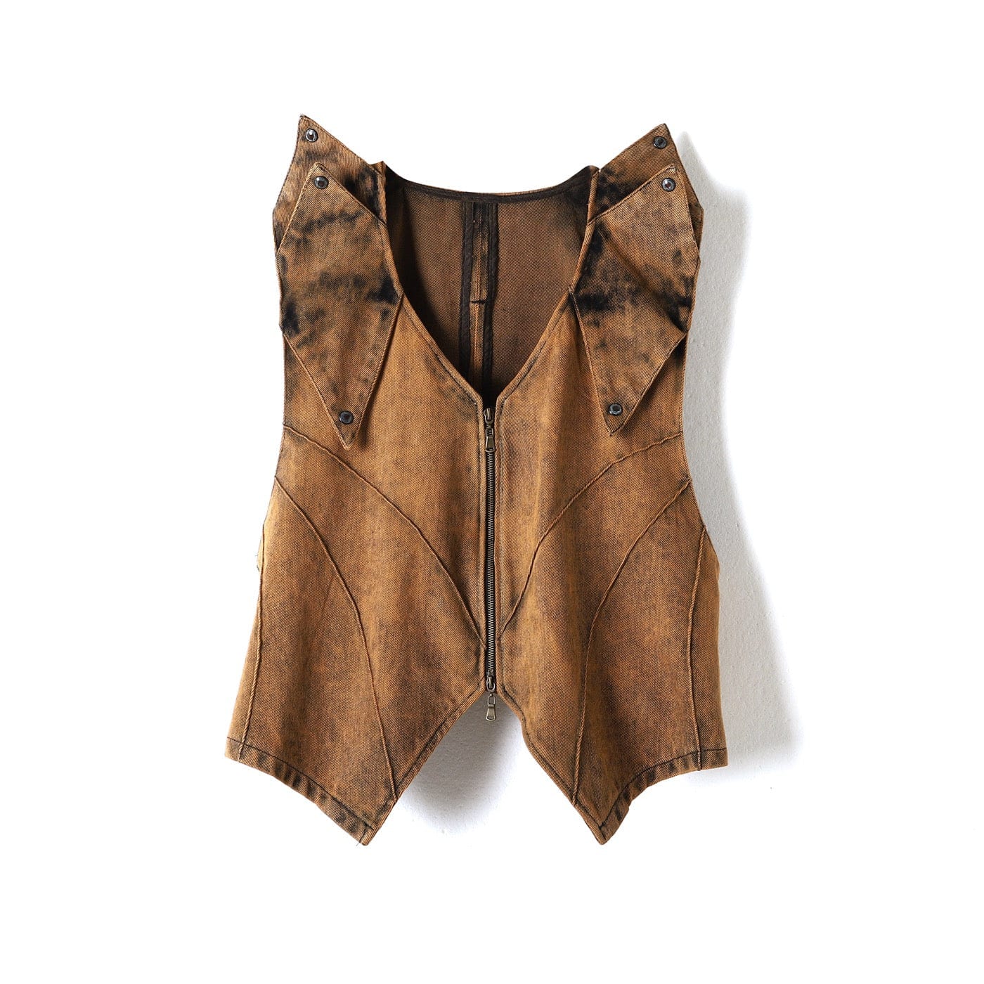 DND4DES Spliced Distressed Vest, premium urban and streetwear designers apparel on PROJECTISR.com, DND4DES