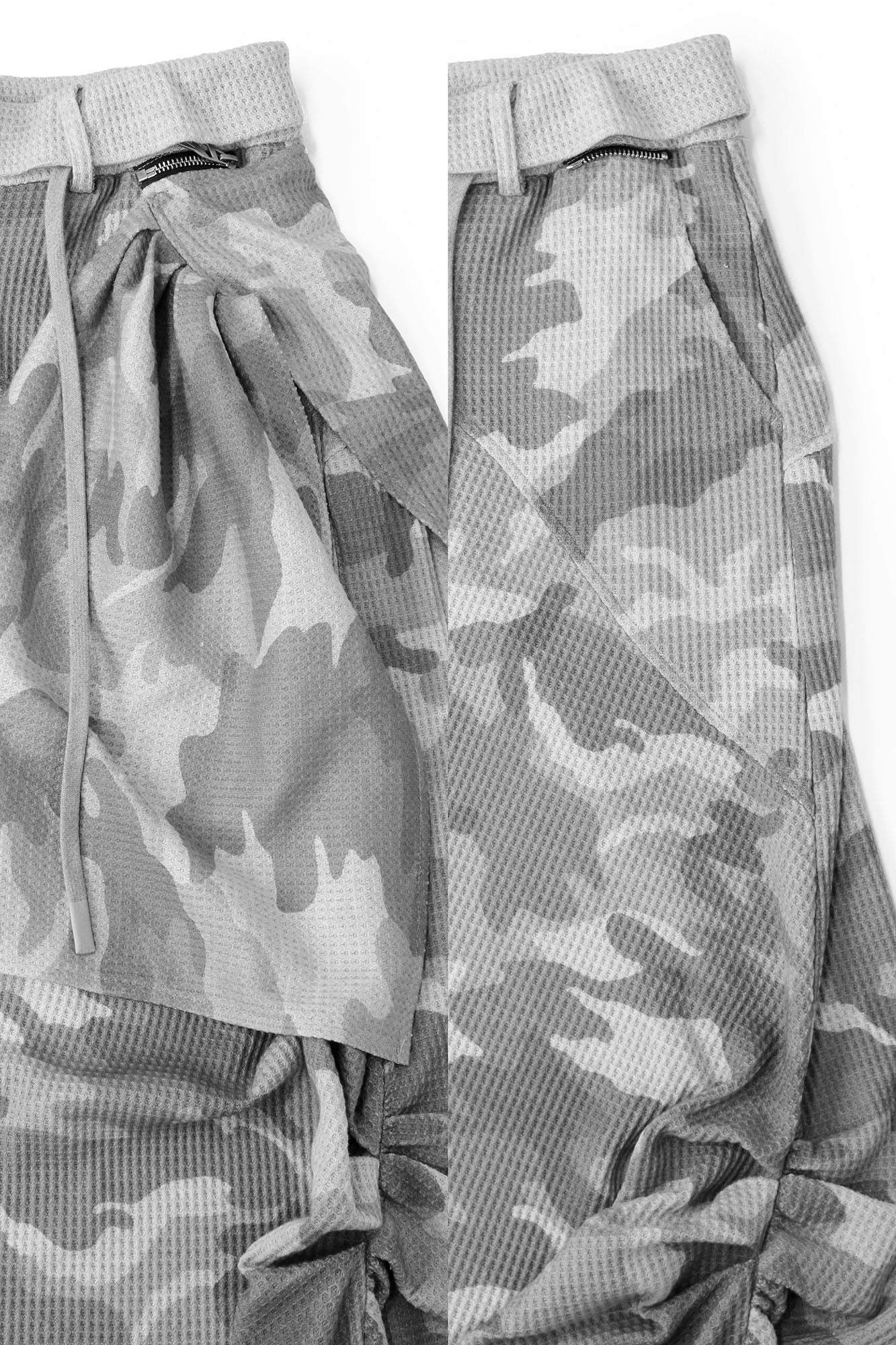 RELABEL Camo Waffle Inverted Waist Sweatpants, premium urban and streetwear designers apparel on PROJECTISR.com, RELABEL