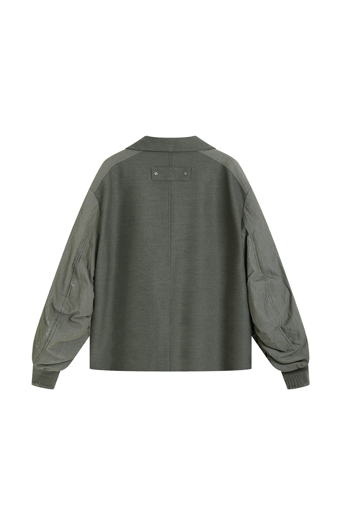 SAME FLOW Multi-Pocket Paneled Bomber-Sleeve Suit Jacket