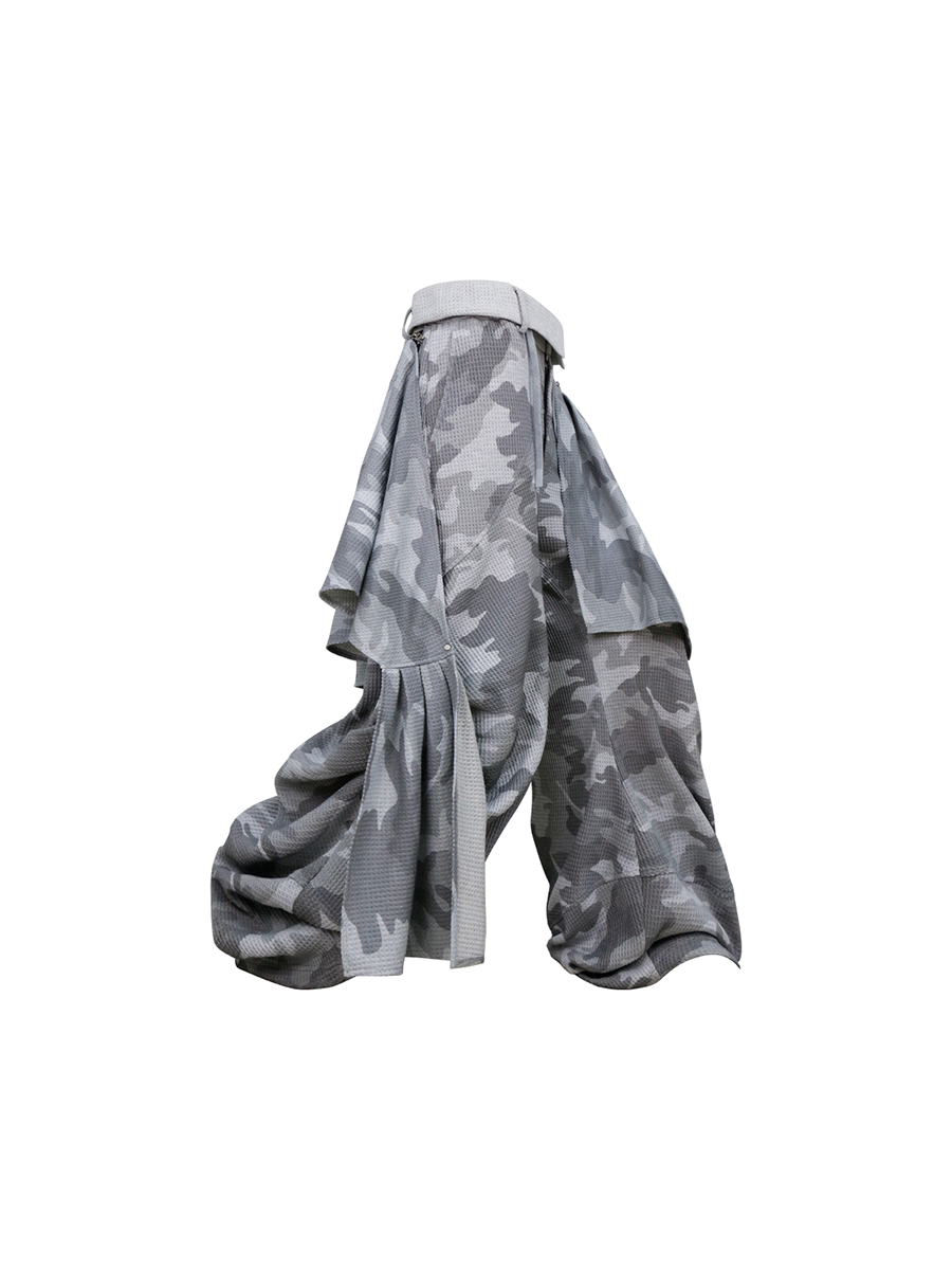 RELABEL Camo Waffle Inverted Waist Sweatpants, premium urban and streetwear designers apparel on PROJECTISR.com, RELABEL