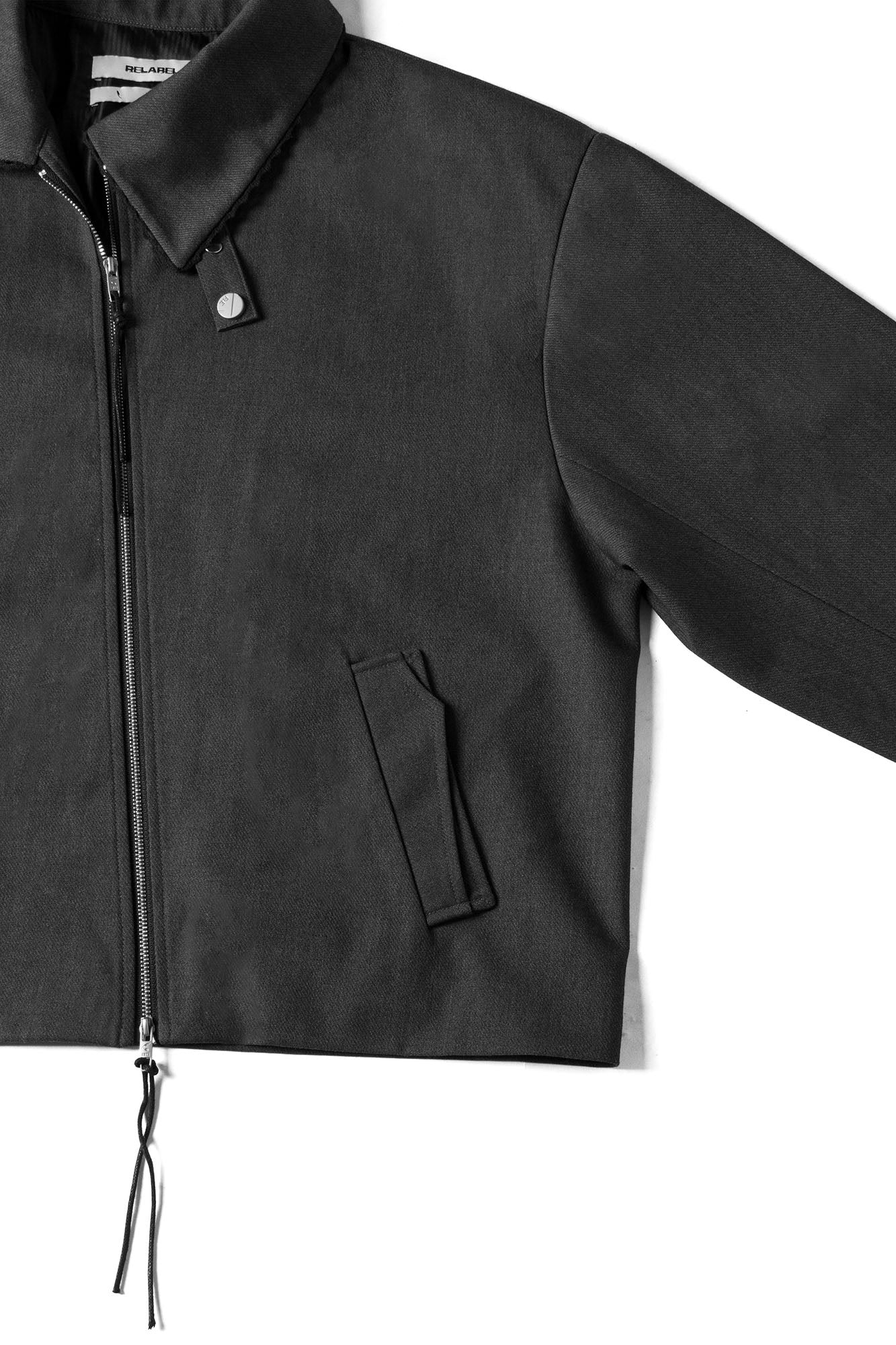 RELABEL Asymmetric Double Slider Zip Jacket