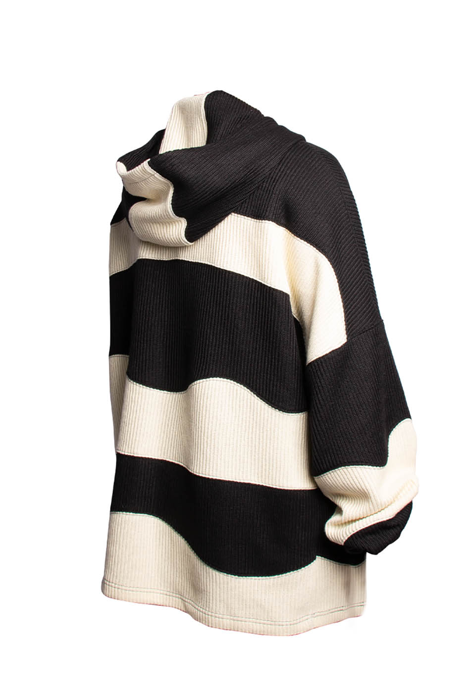 RELABEL Classic Oversized Striped Knitted Hoodie