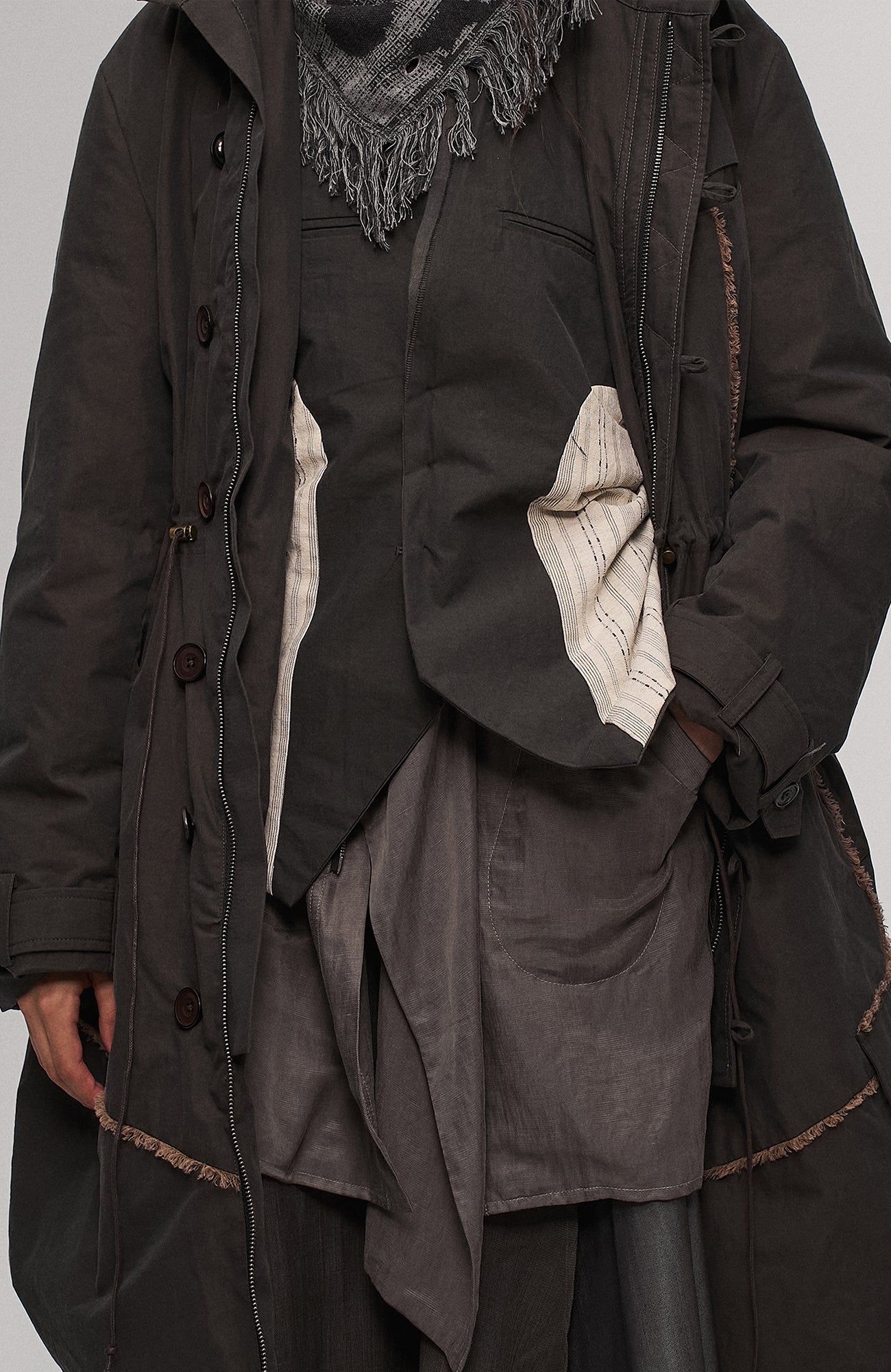 ILNya Nieternite Nifutur Asym Hem Drawcord Down Parka