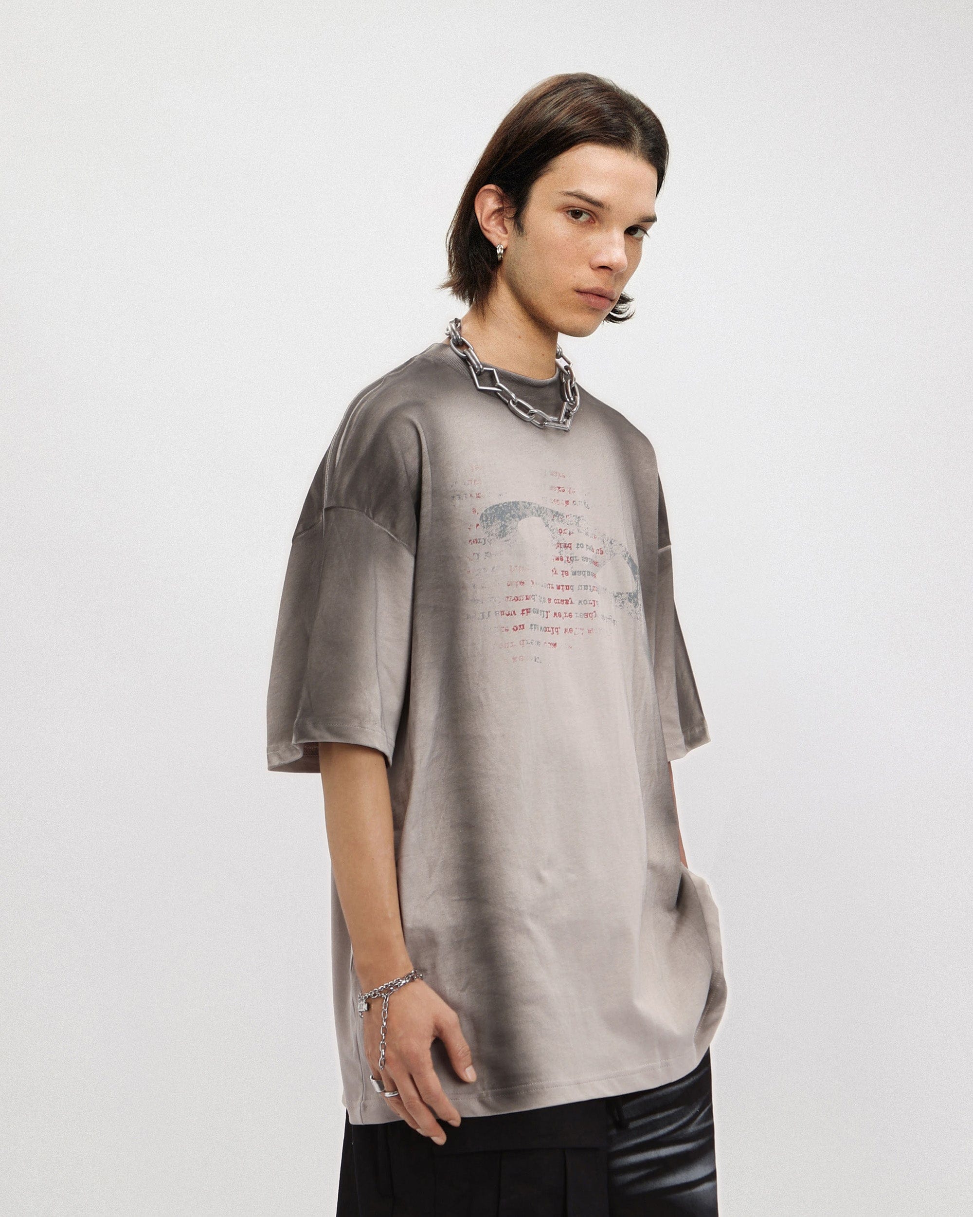 OVDY Faded Full-Print T-Shirt