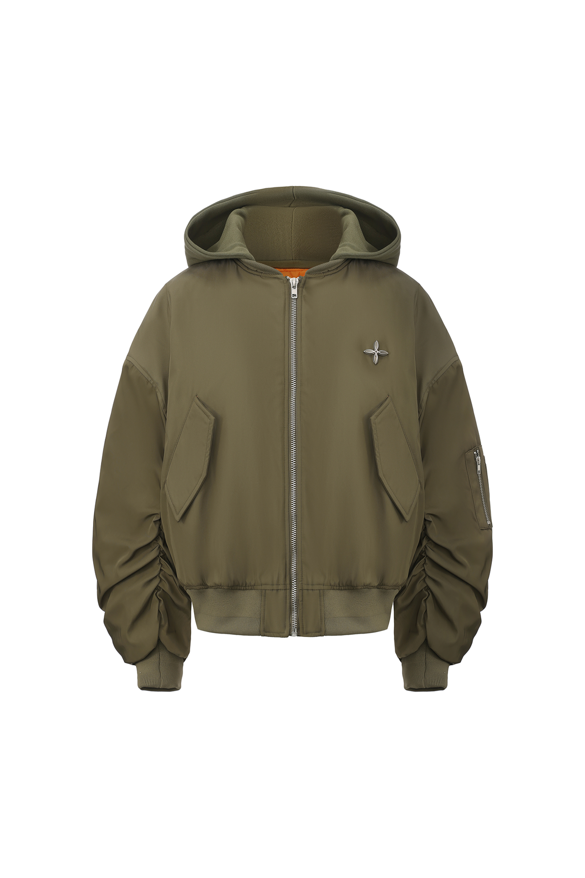 ARDENCODE Oversized Hooded Bomber Jacket, premium urban and streetwear designers apparel on PROJECTISR.com, ARDENCODE
