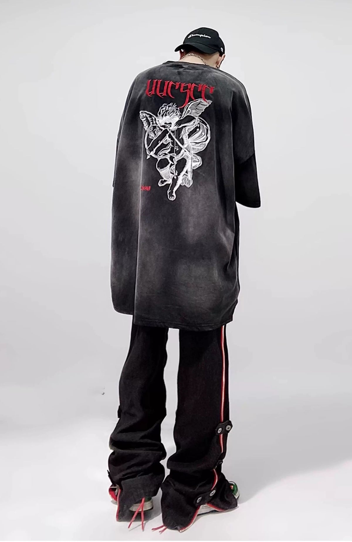 UUCSCC Retro Washed Embroidered Oversized Heavyweight T-Shirt