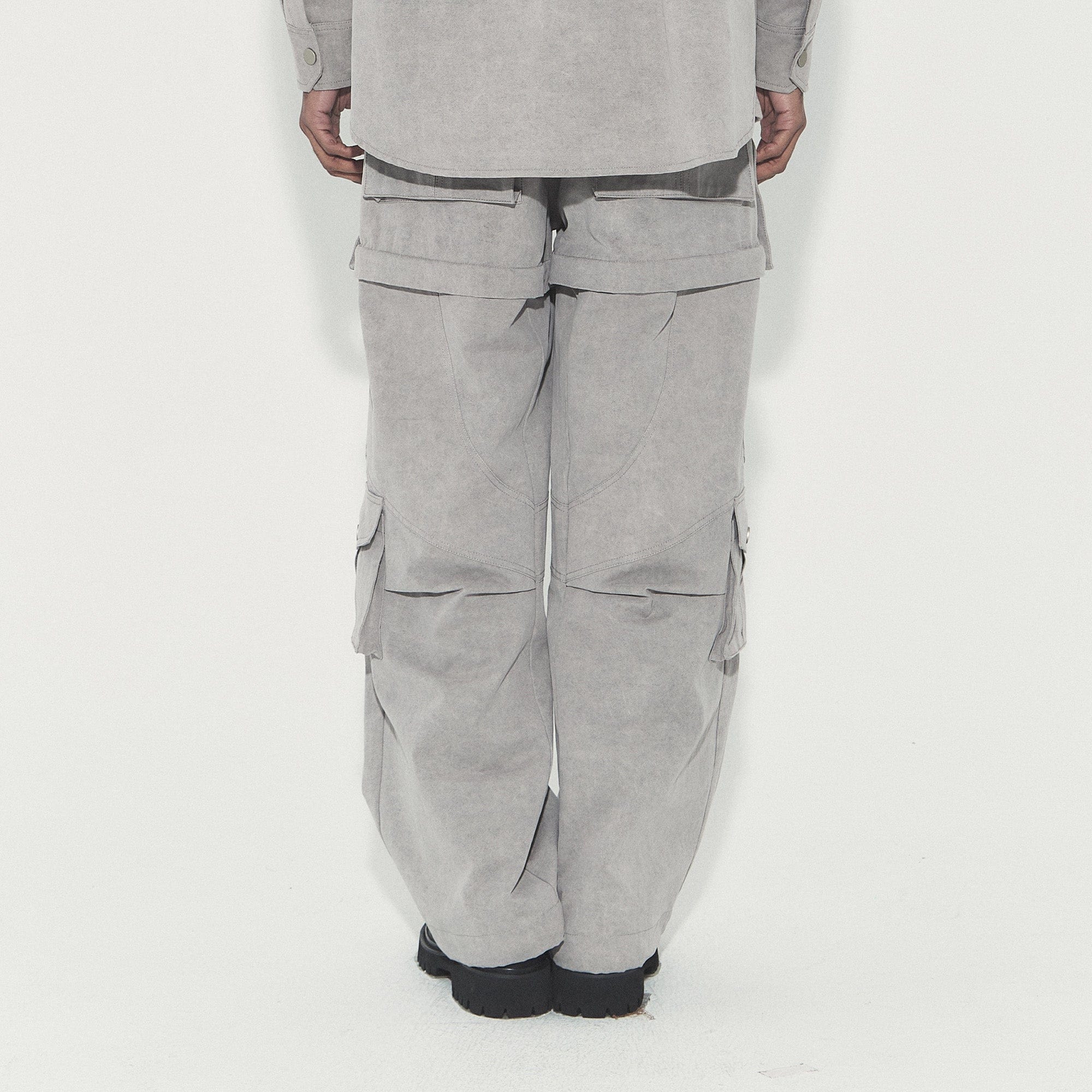 VANN VALRENCE Detachable Washed Multi-Pocket Cargo Pants, premium urban and streetwear designers apparel on PROJECTISR.com, VANN VALRENCE