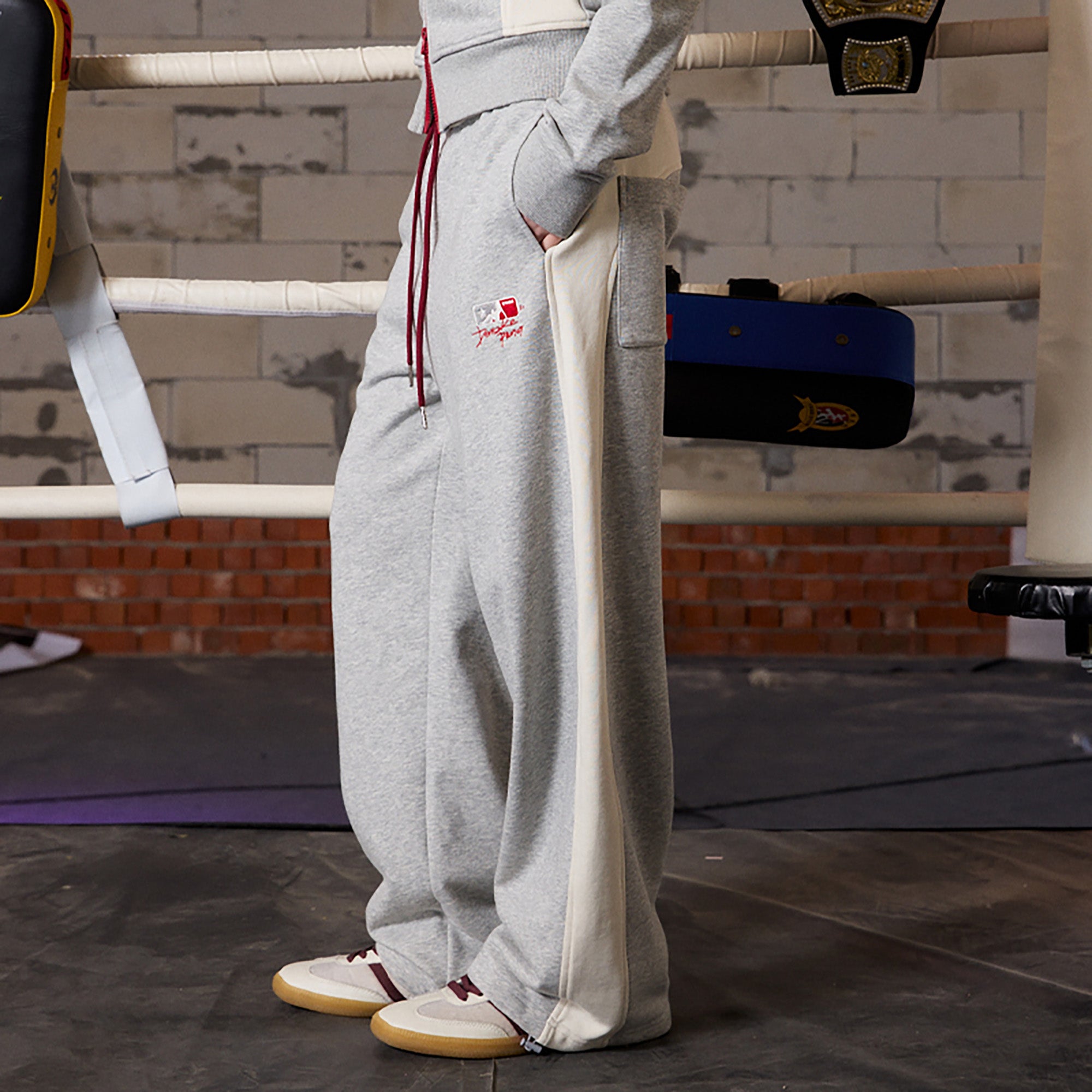 DONSMOKE Paneled Straight-Leg Sweatpants, premium urban and streetwear designers apparel on PROJECTISR.com, DONSMOKE