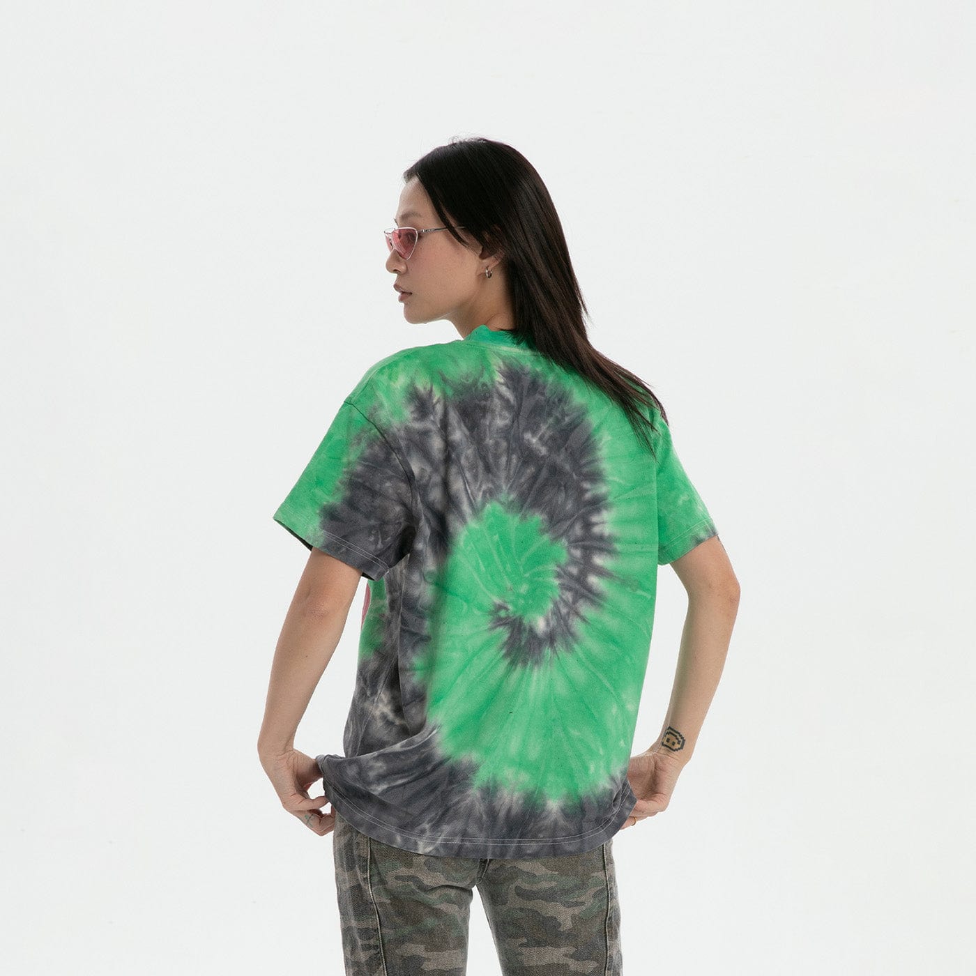 RTVG Tie-Dye Full-print Telephone T-Shirt