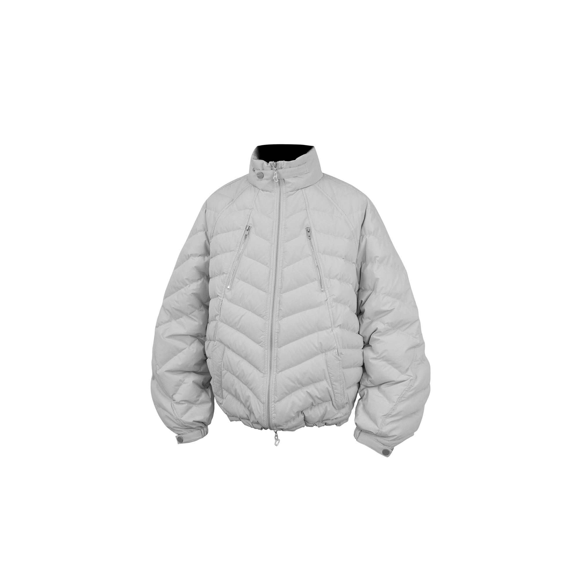 RELABEL V-Segment Ribcage Puffer Jacket White