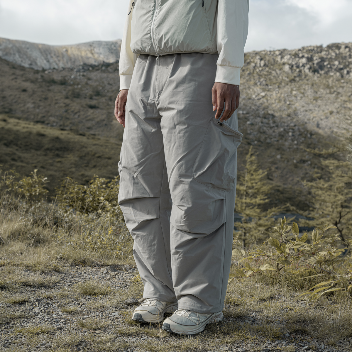 HALCYON Adjustable-Waist Utility Windproof Parachute Pants
