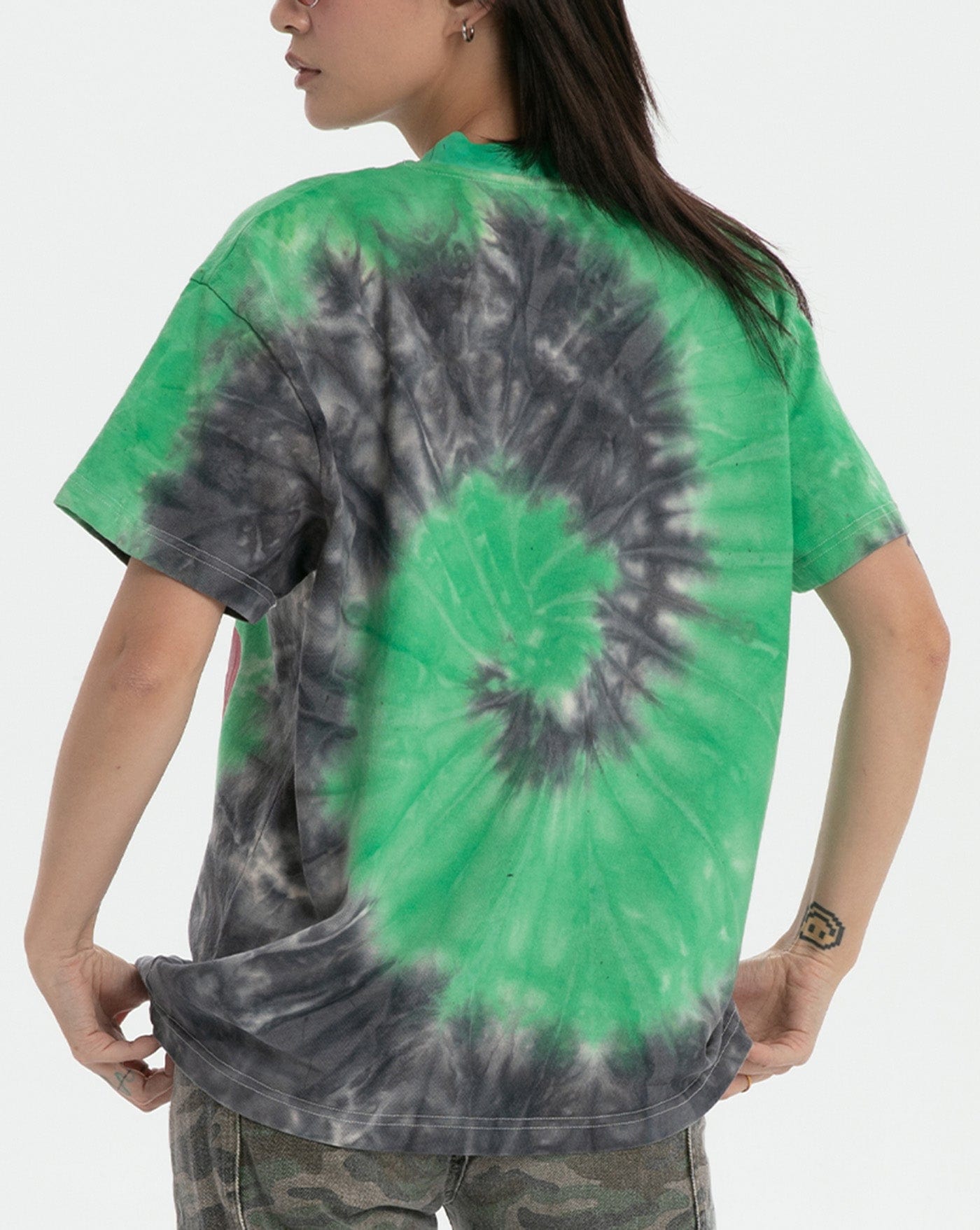 RTVG Tie-Dye Full-print Telephone T-Shirt