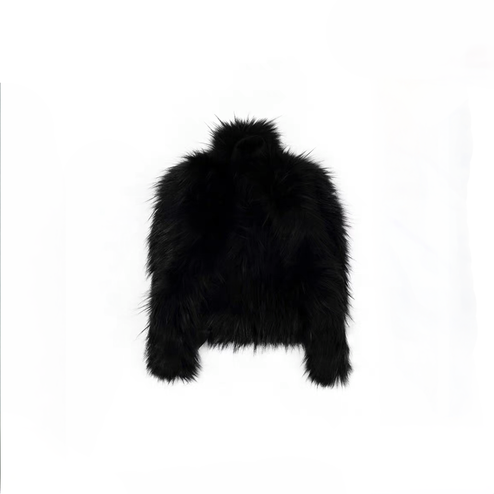 NOTHINGNESS WORLD Shaggy Faux Fur Graphic-Patch Backpack, premium urban and streetwear designers apparel on PROJECTISR.com, NOTHINGNESS WORLD