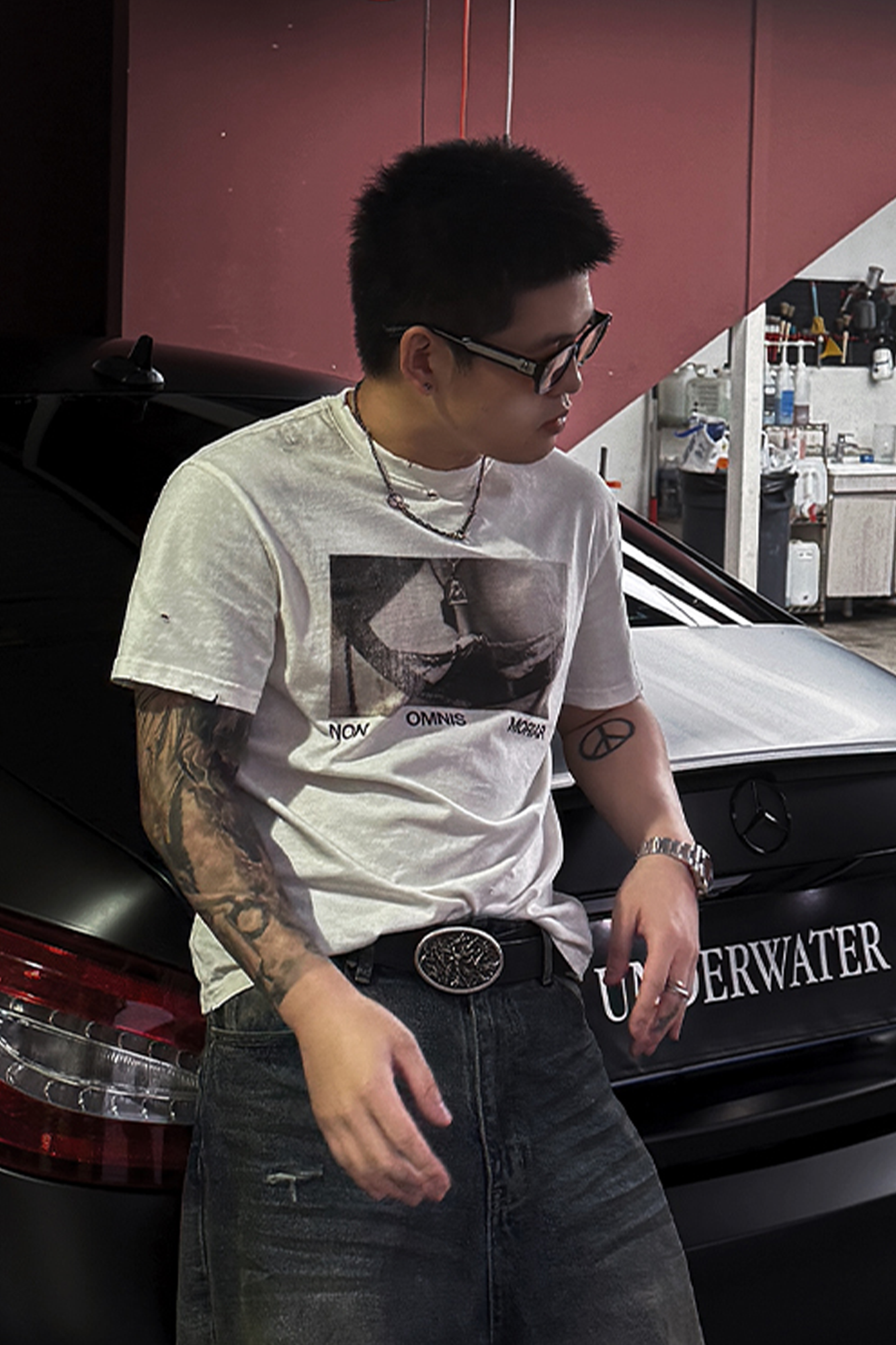 UNDERWATER Retro Punk Graphic T-Shirt, premium urban and streetwear designers apparel on PROJECTISR.com, UNDERWATER