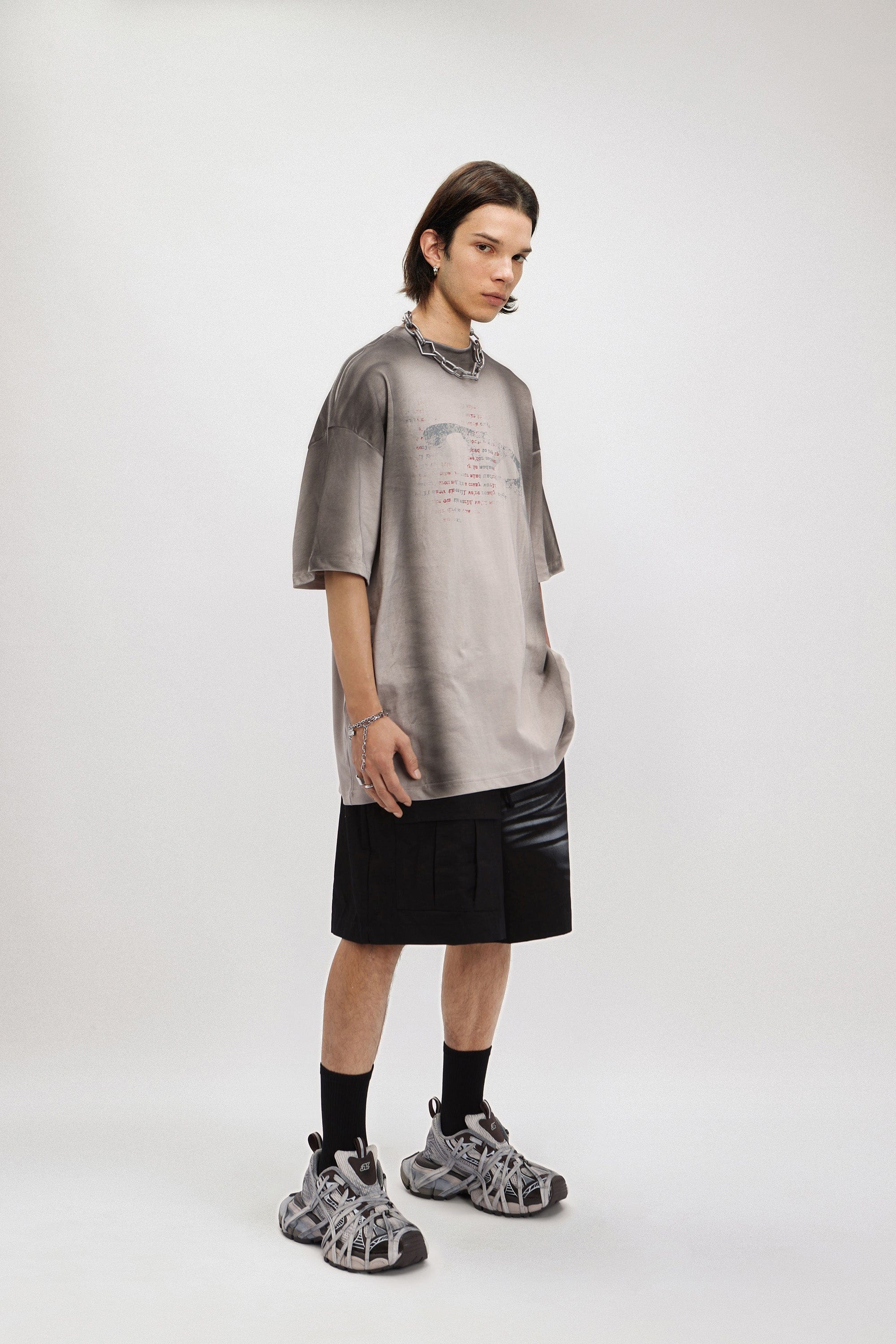 OVDY Faded Full-Print T-Shirt