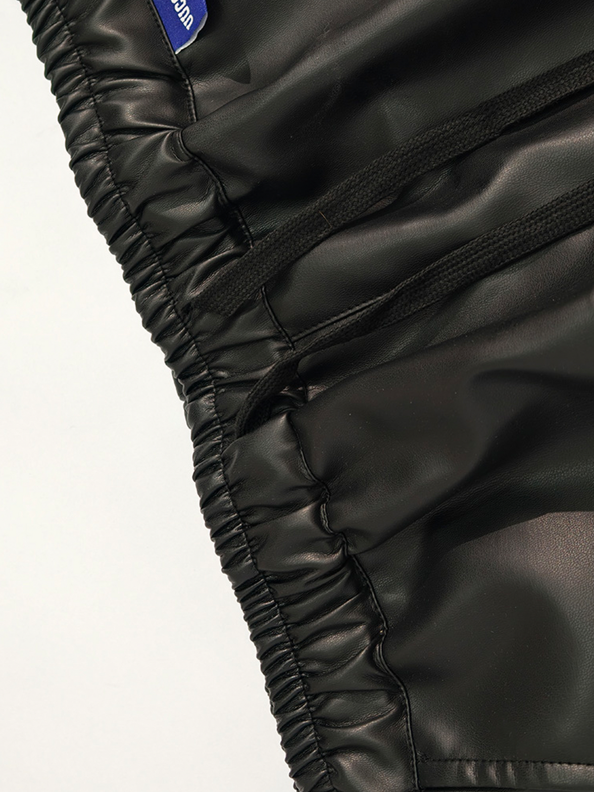 UUCSCC Faux Leather Wide-Leg Cargo Pants, premium urban and streetwear designers apparel on PROJECTISR.com, UUCSCC